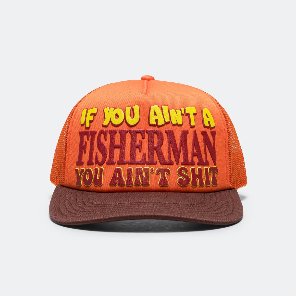 Fishing Hat - Orange/Brown