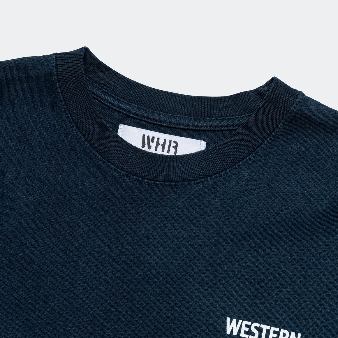 Western Hydrodynamic Research - Worker S/S Tee - Navy - UP THERE