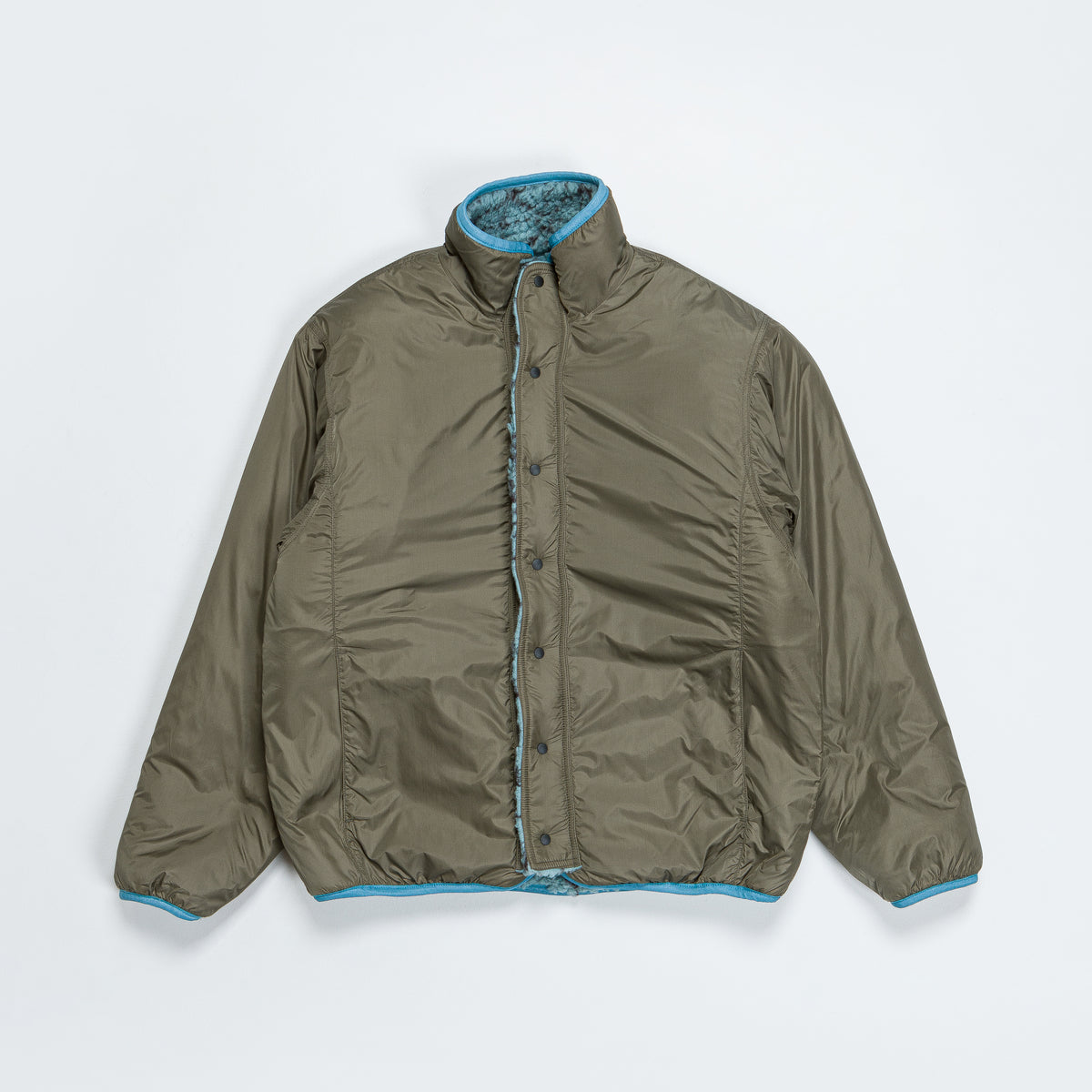 Kapital DO-GI SASHIKO BOA Fleece Reversible Blouson Blue