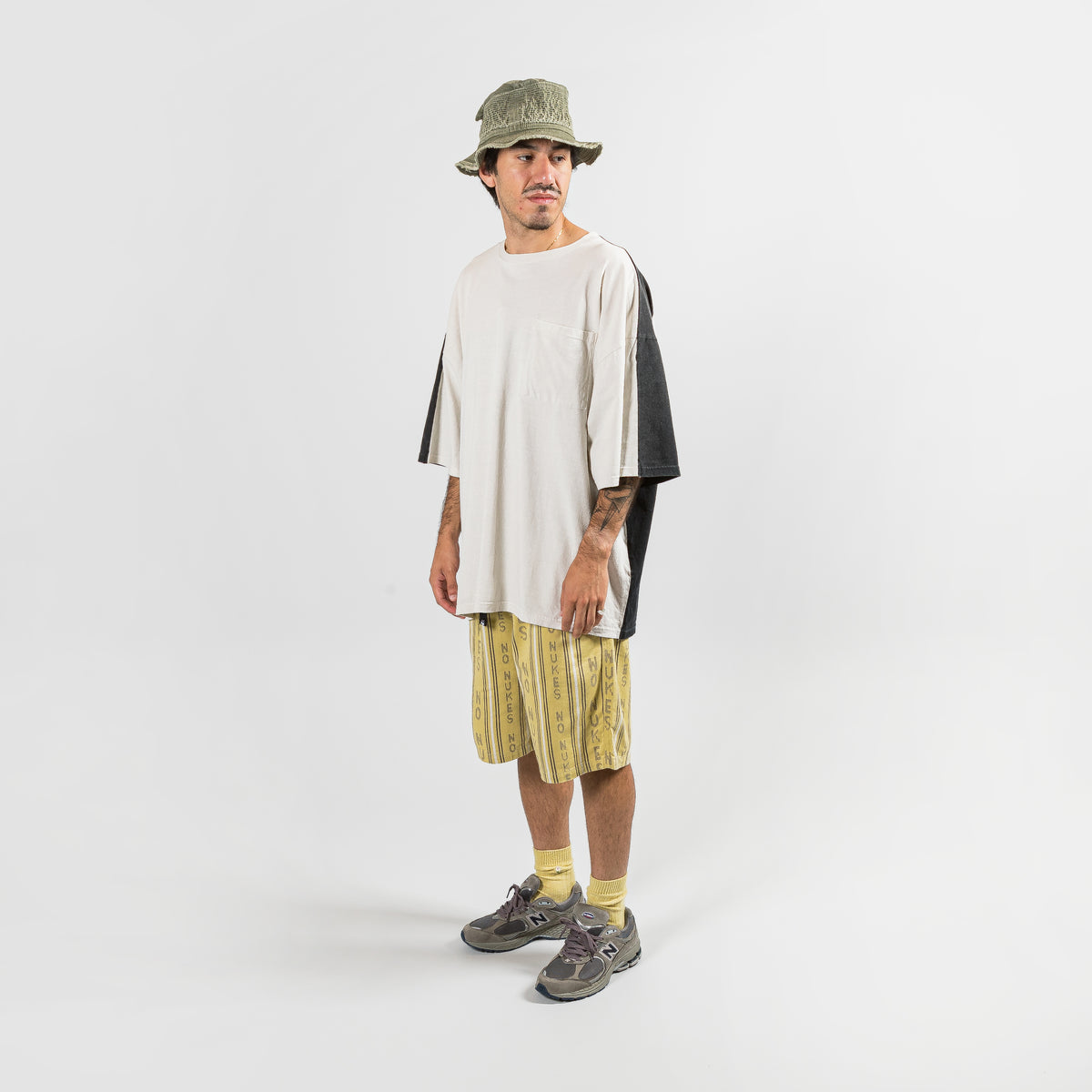 Short En Toile Kapital 'W Knee Easy' Jaune - Taille Régulière Homme, Neuf Avec étiquettes