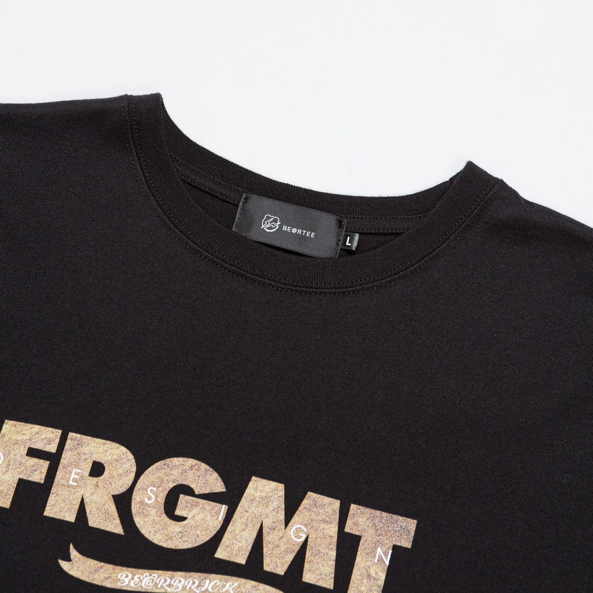 Medicom Toy Be@r Fragment Fur Tee - Black | Up There | UP THERE