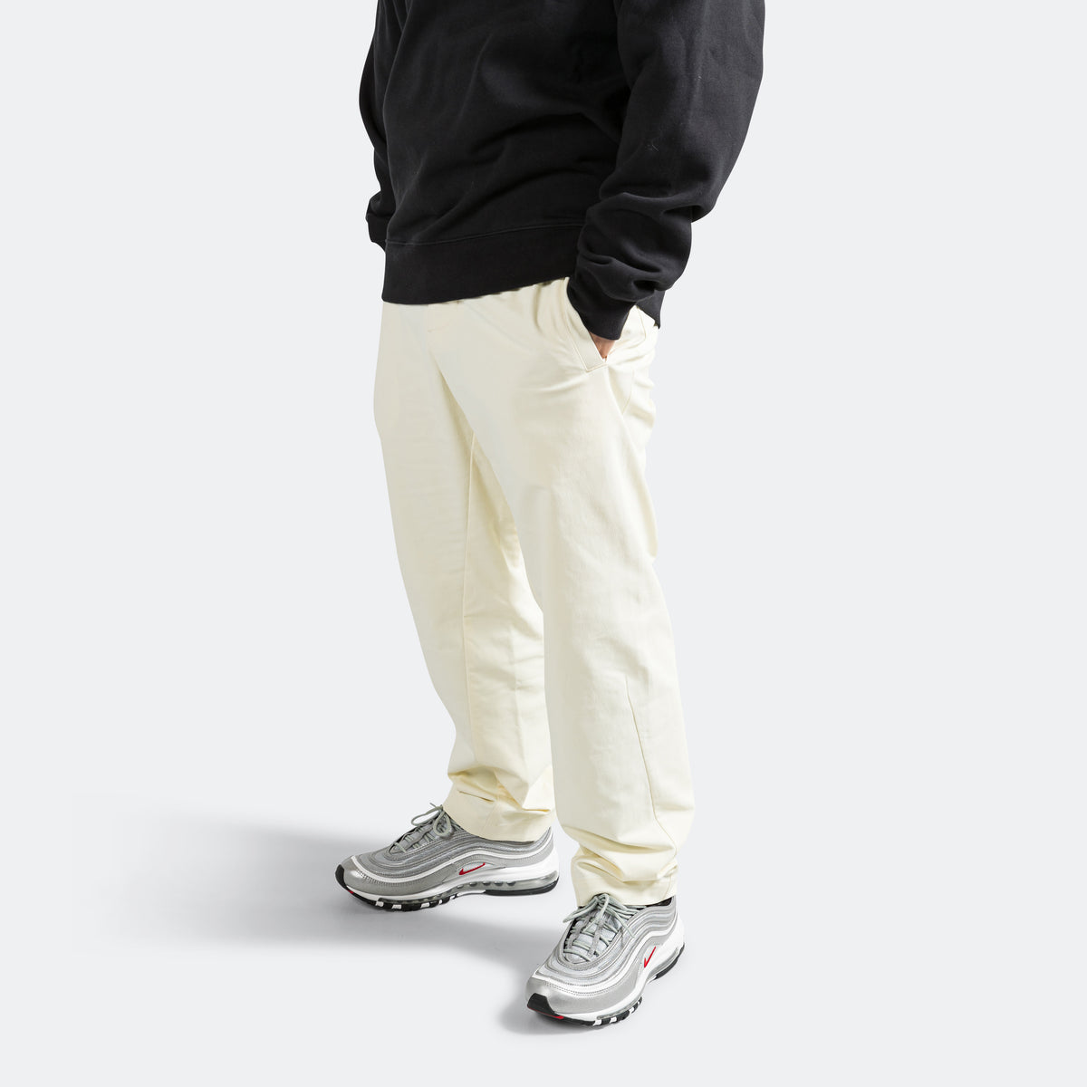 Nike Swoosh Woven Pant Coconut Milk & Black