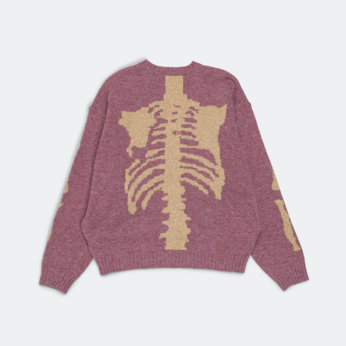 Kapital - 5G Wool BONE Crew Sweater - Natural - UP THERE