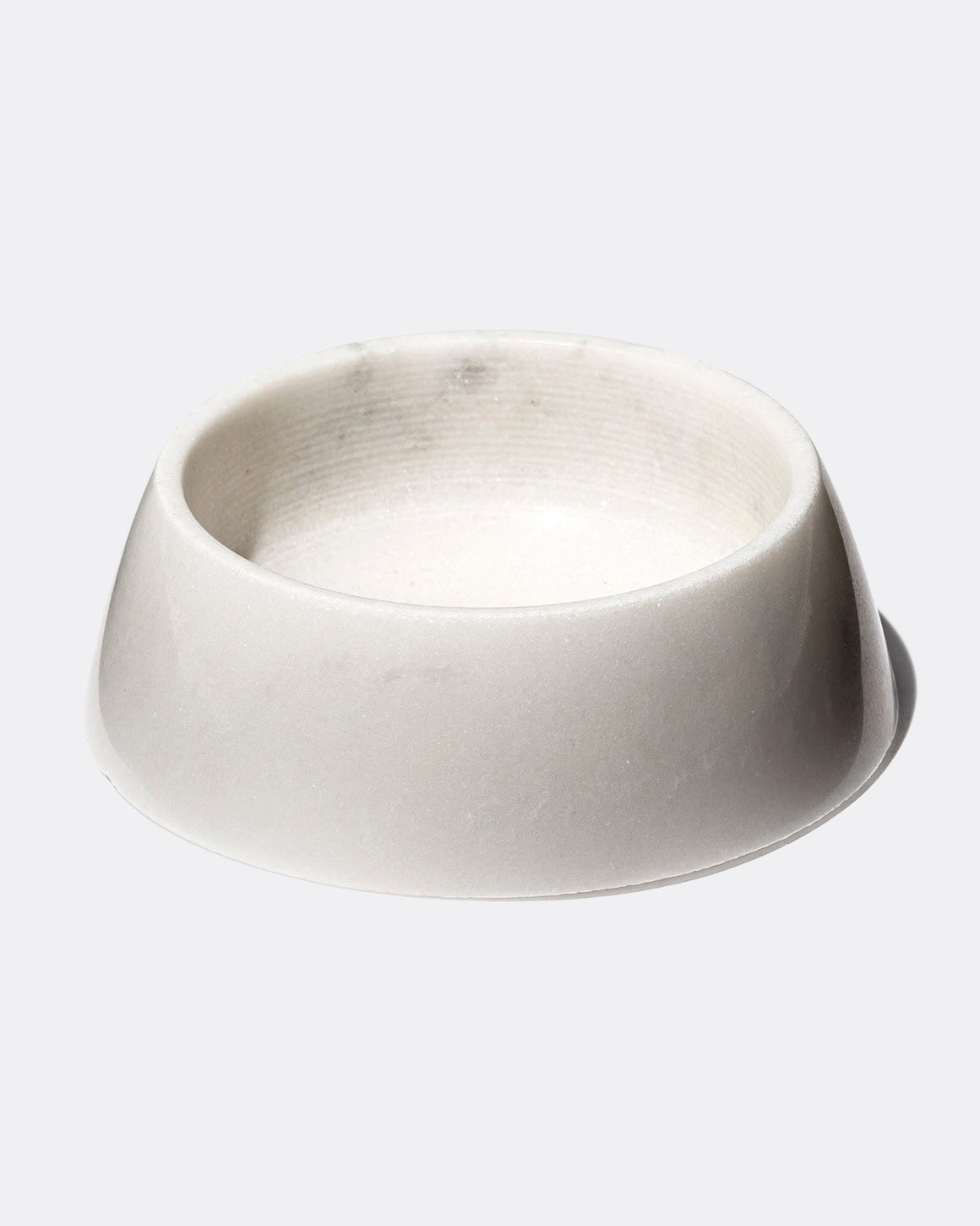 PUEBCO - Marble Pet Bowl - White - UP THERE
