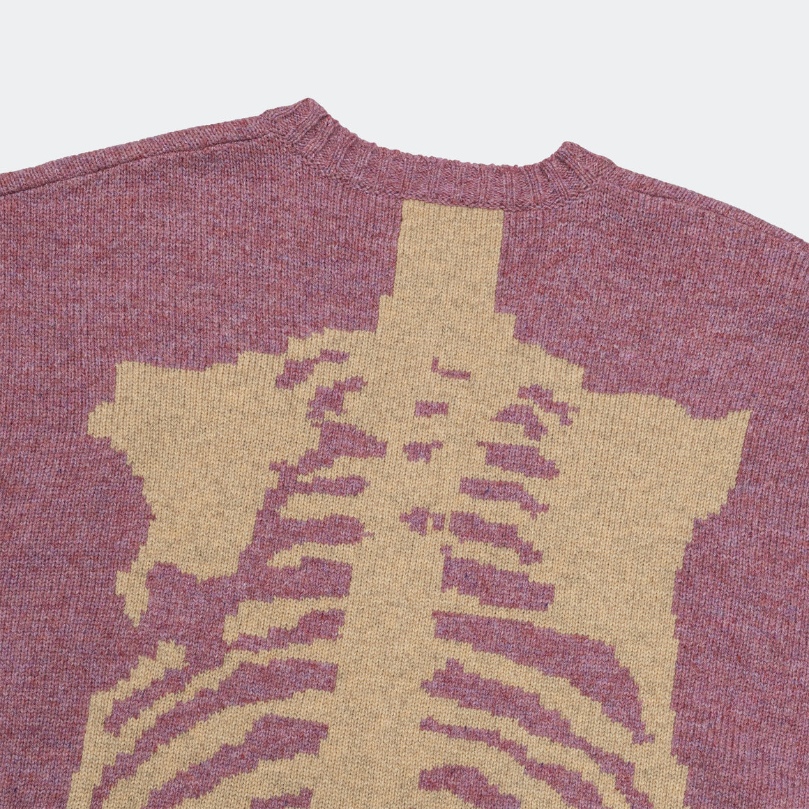 Kapital - 5G Wool BONE Crew Sweater - Natural - UP THERE