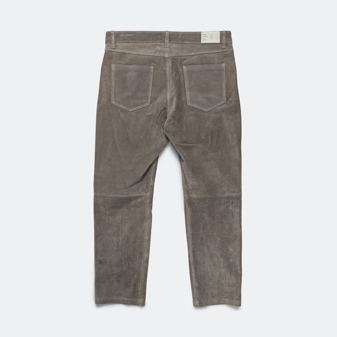4SDesigns - Leather Corduroy ERN Pant - Light Grey - UP THERE
