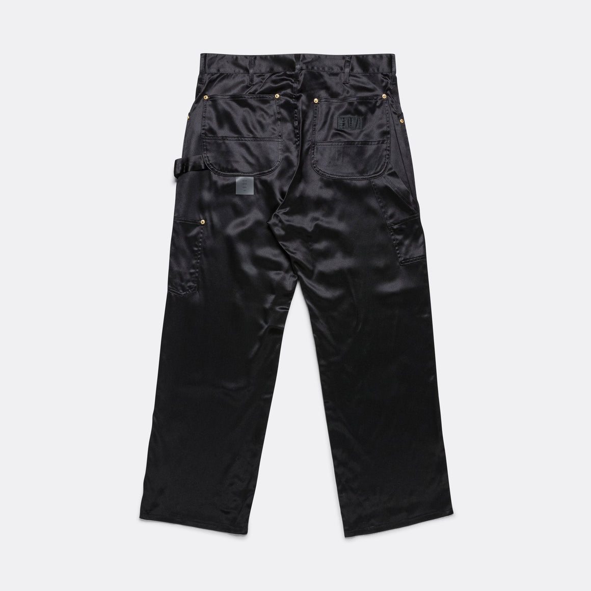 4SDesigns - W Utility Pant - Black All Silk Sateen - UP THERE