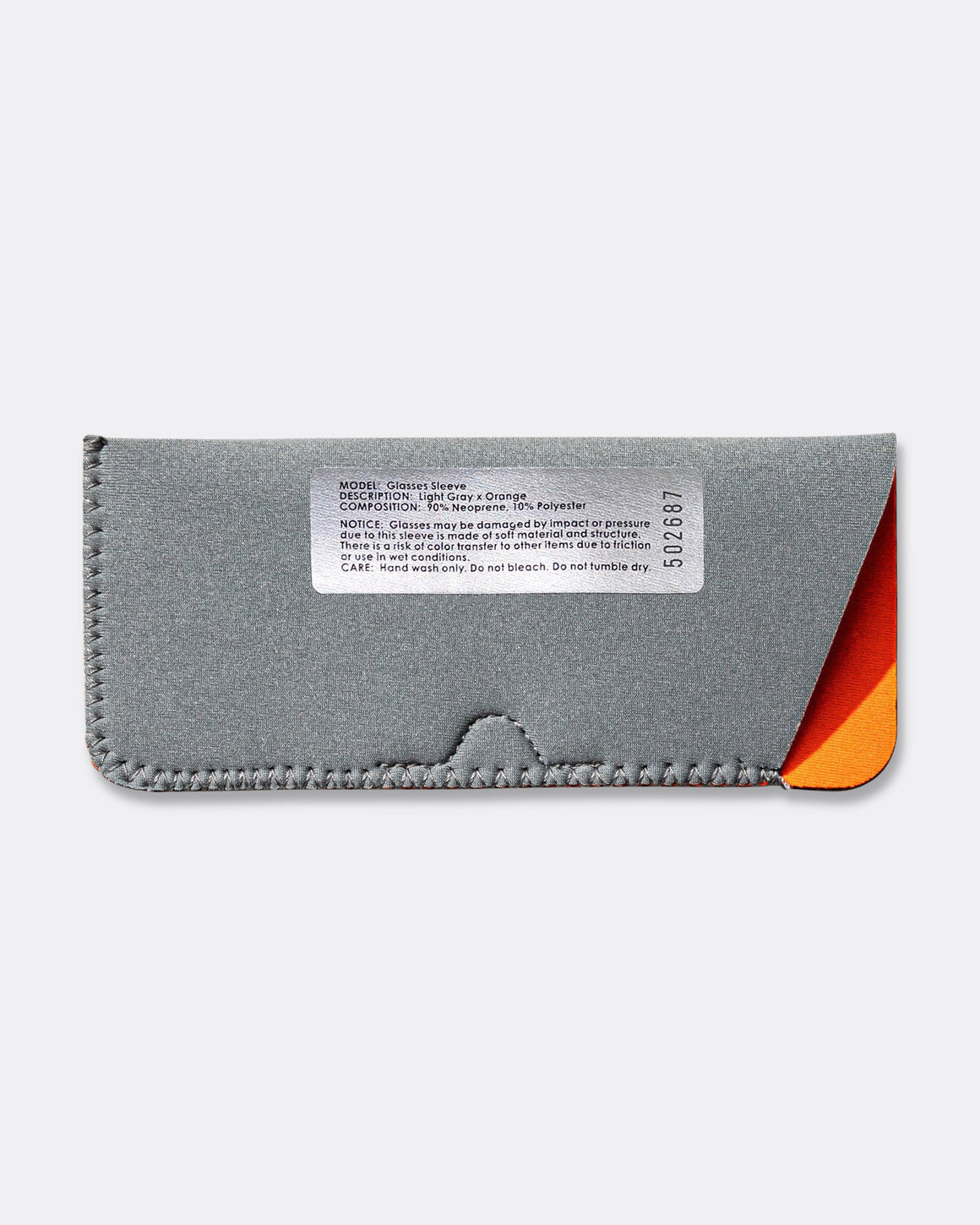 PUEBCO - Glasses Sleeve - Light Grey/Orange - UP THERE