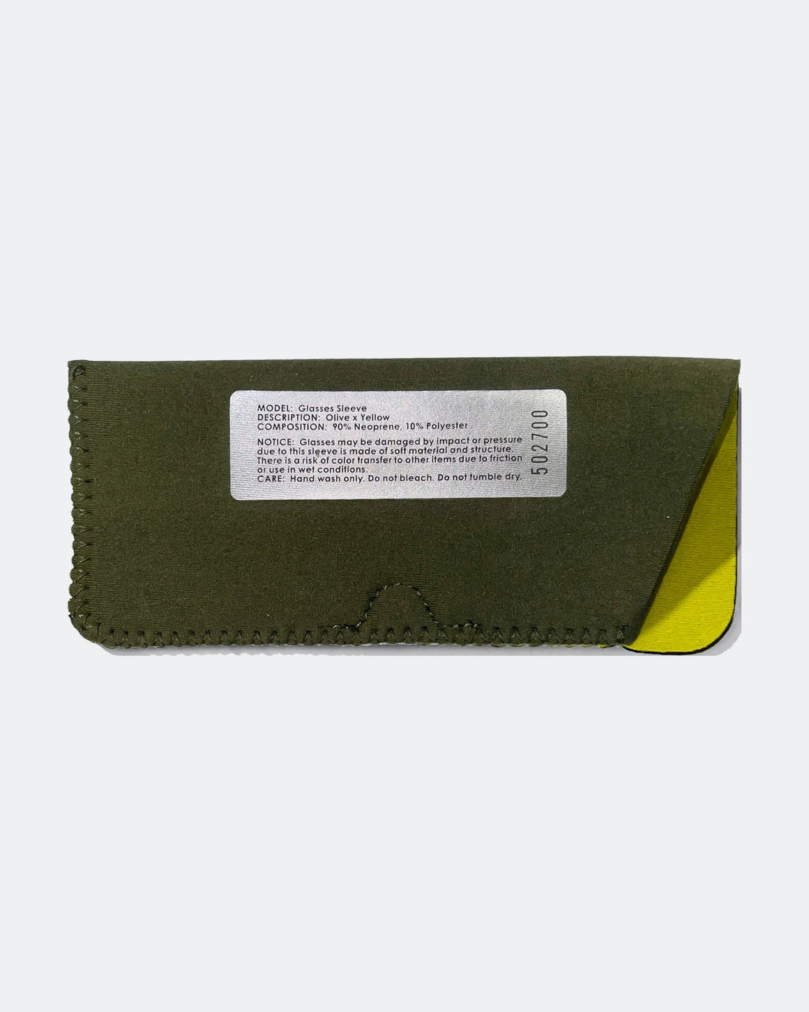PUEBCO - Glasses Sleeve - Olive/Yellow - UP THERE