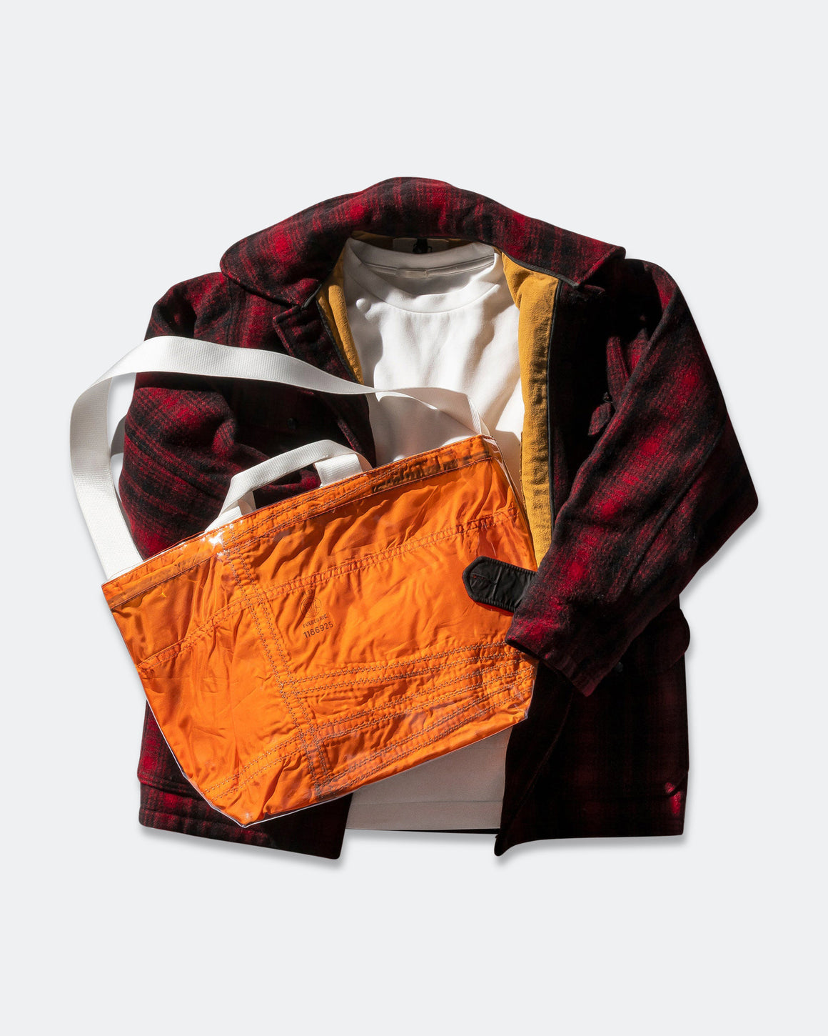 PUEBCO - Covered Parachute Shoulder Bag - Orange - UP THERE