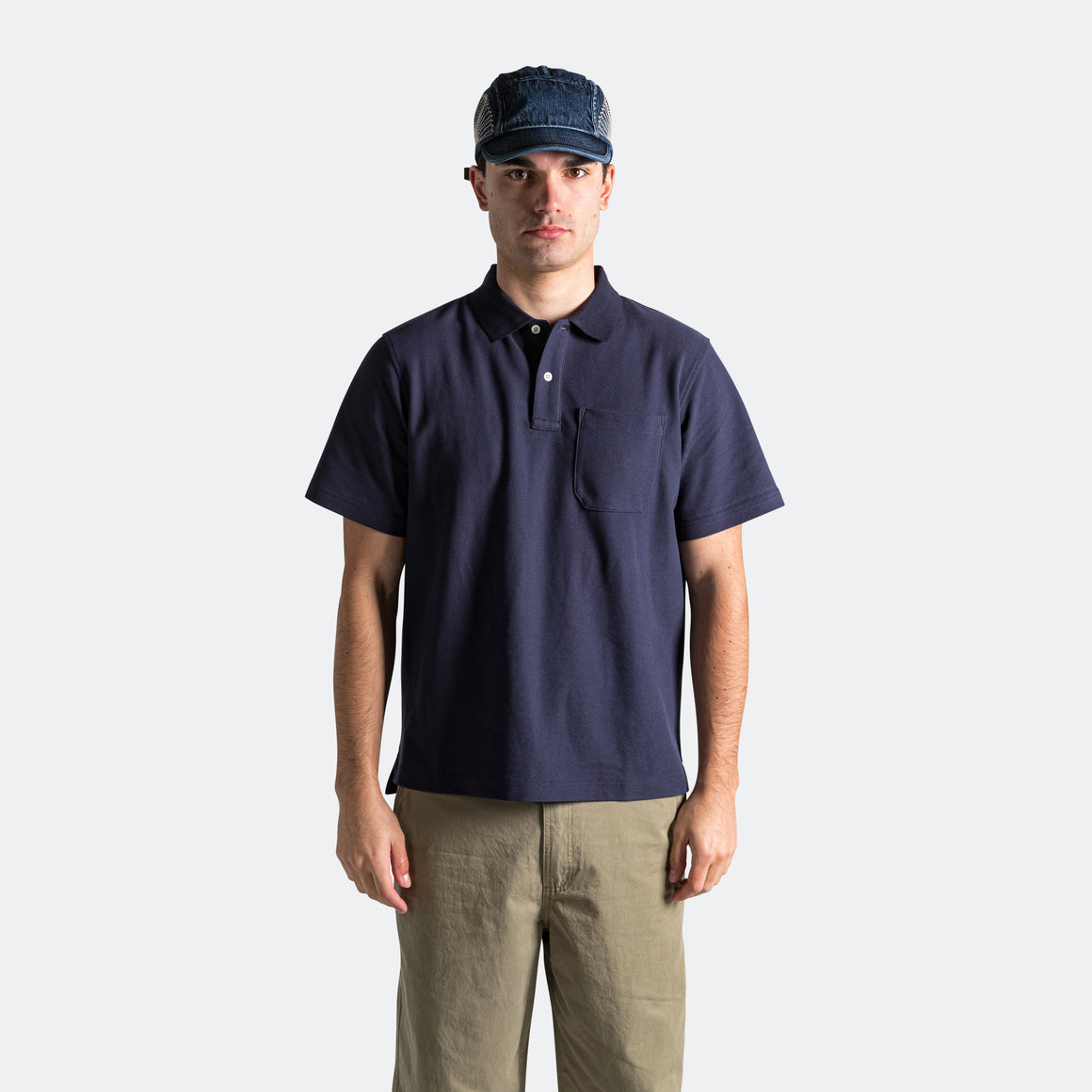 Adsum - Polo SS - Navy - UP THERE