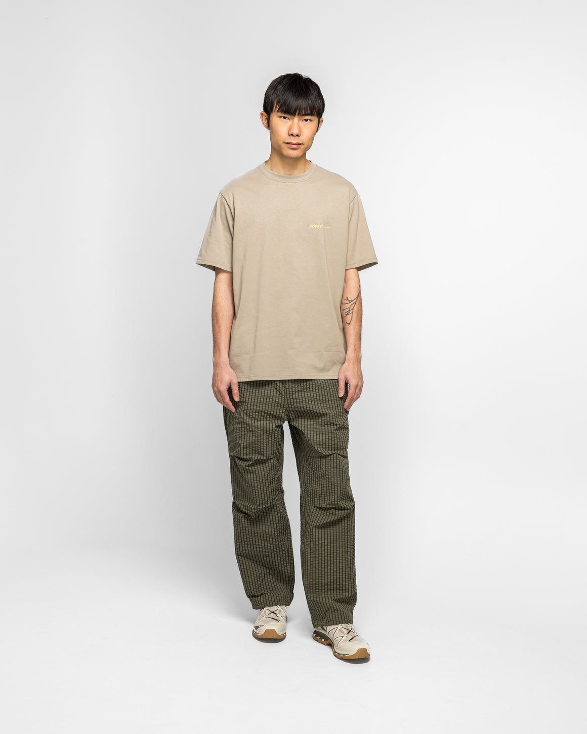 Gramicci - Hurricane Tee - Beige - UP THERE