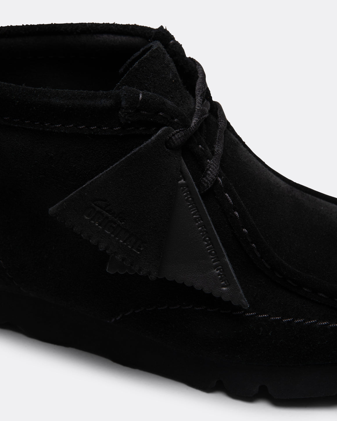 Clarks - WallabeeBT x PAF - Black Suede - UP THERE