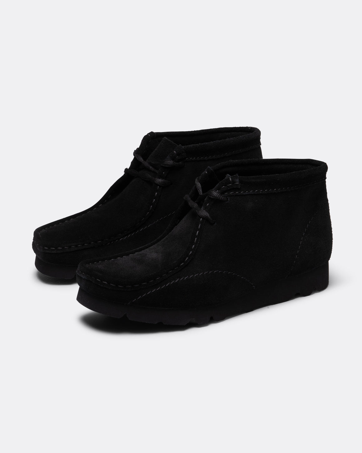 Clarks - WallabeeBT x PAF - Black Suede - UP THERE