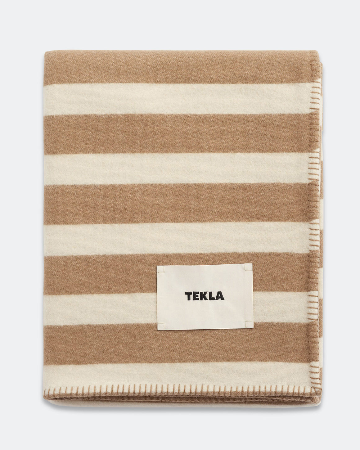 Tekla - Lambswool Blanket - Hereford Stripes - UP THERE