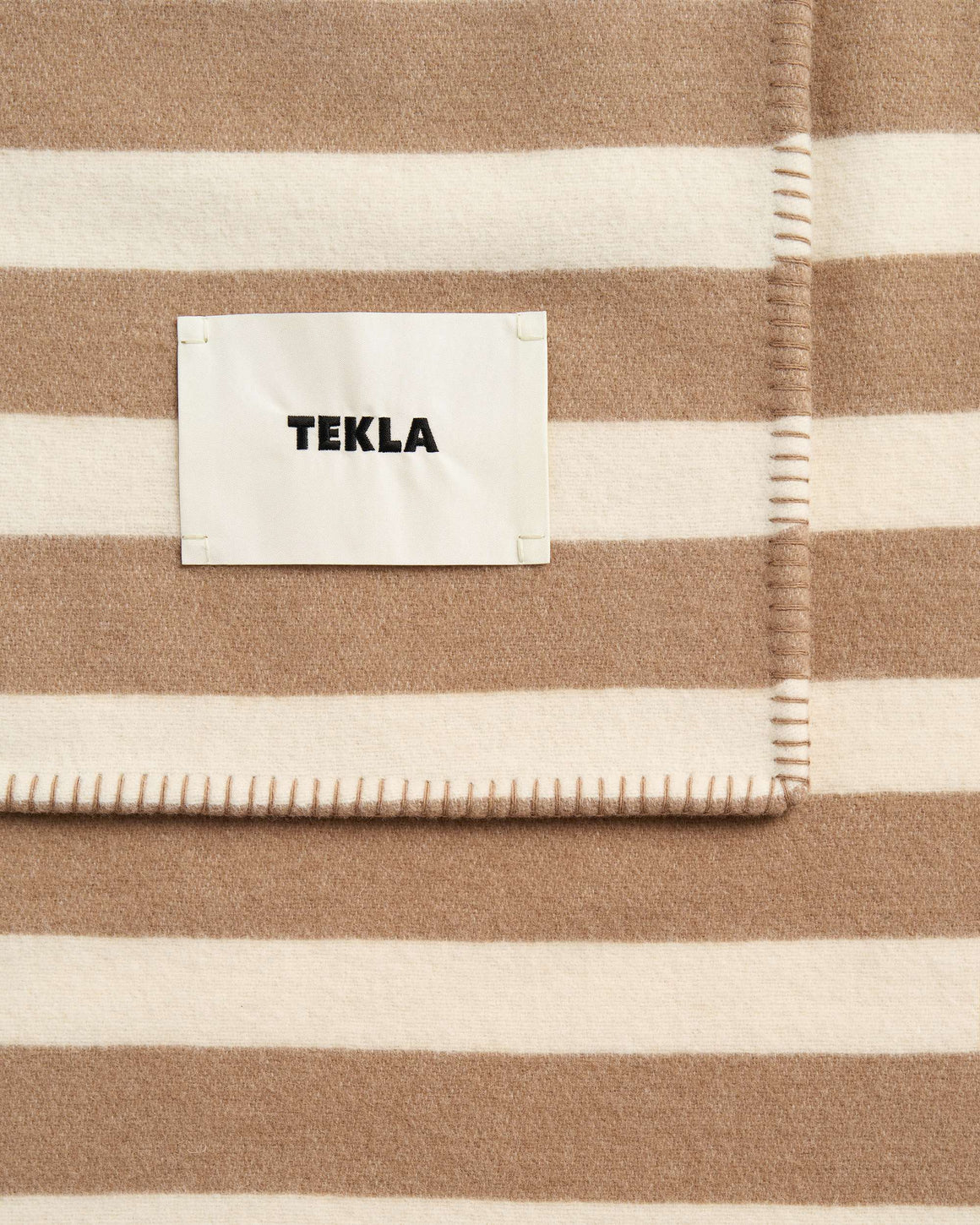 Tekla - Lambswool Blanket - Hereford Stripes - UP THERE