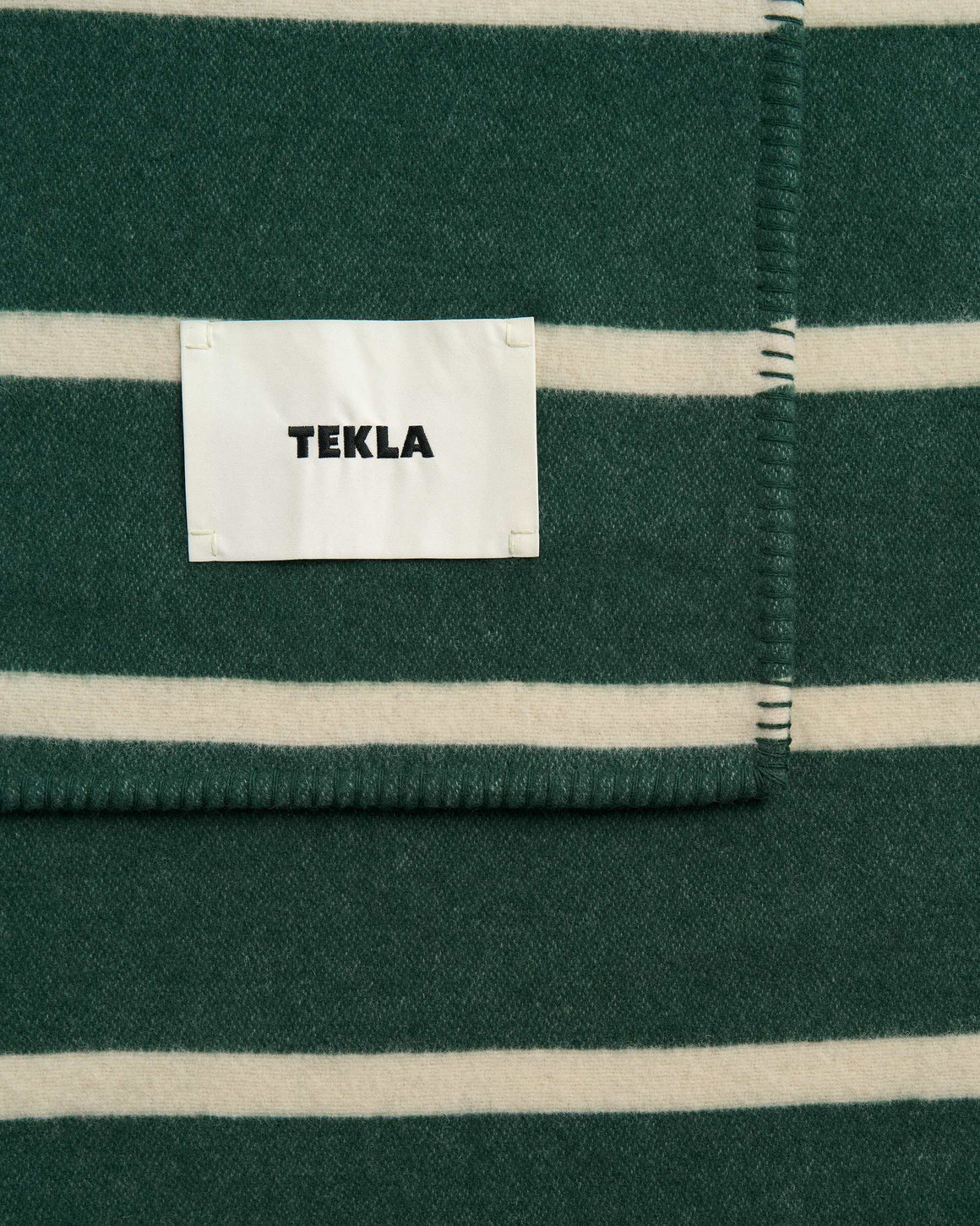 Tekla - Lambswool Blanket - Rugby Stripes - UP THERE