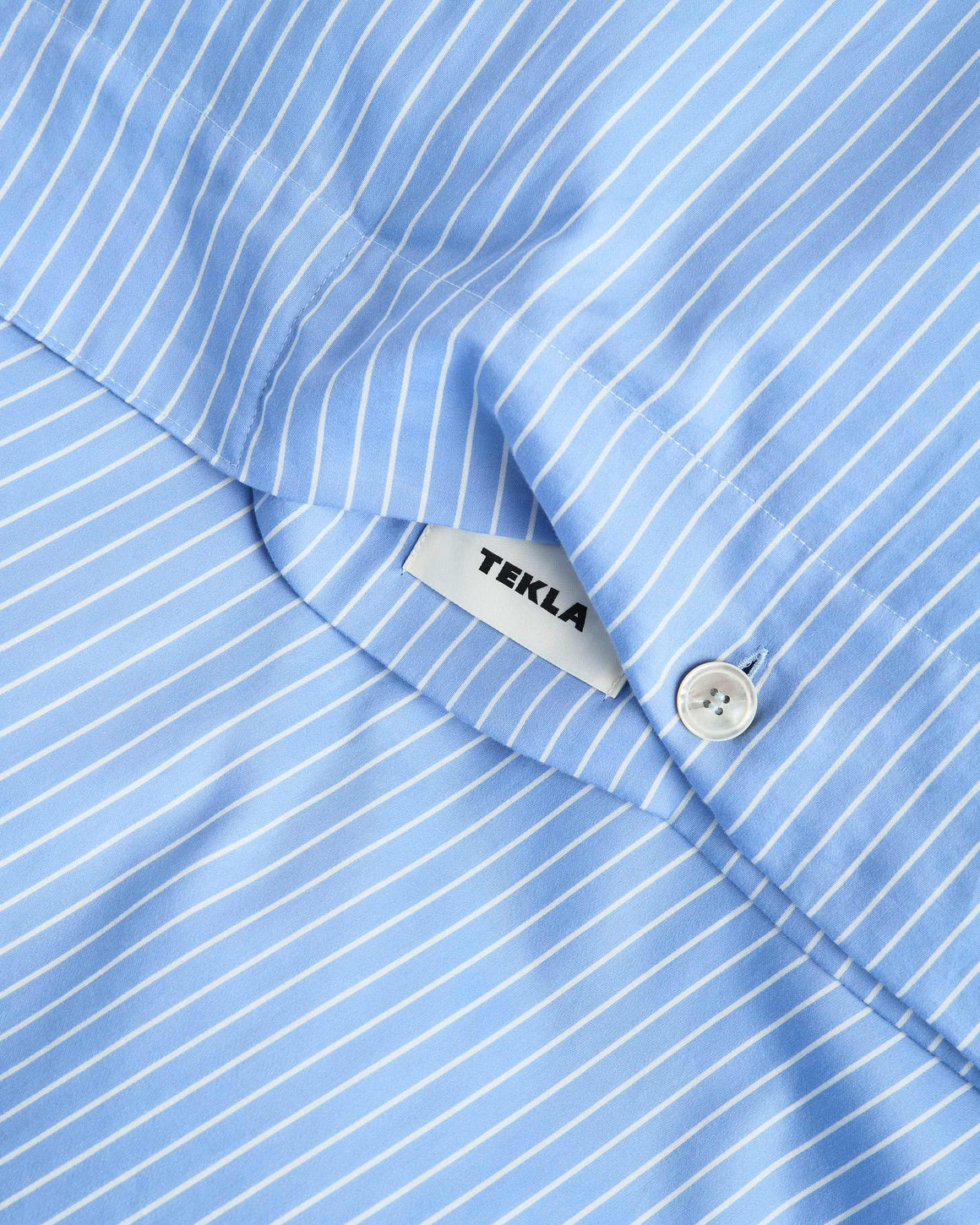 Tekla - Sateen Duvet Cover - Polo Stripes - UP THERE