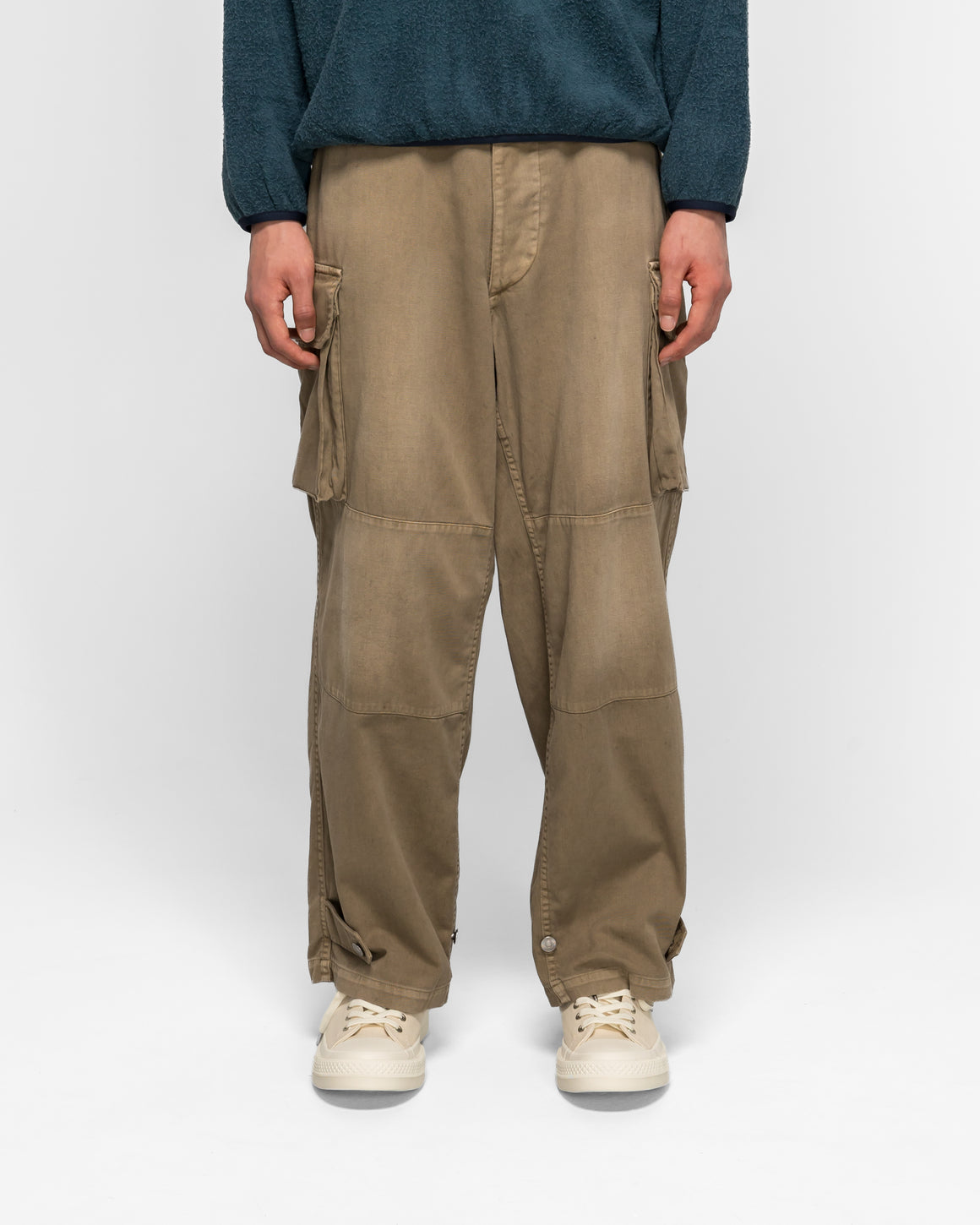 A.PRESSE - Vintage FA HBT M-47 Pants - Beige - UP THERE