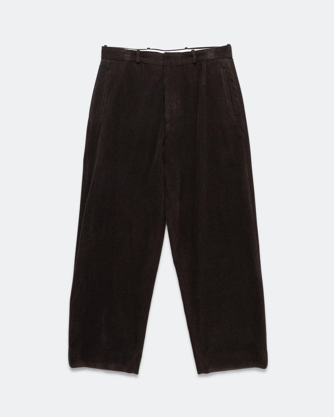 A.PRESSE - Wool Corduroy Wide Trousers - Brown - UP THERE