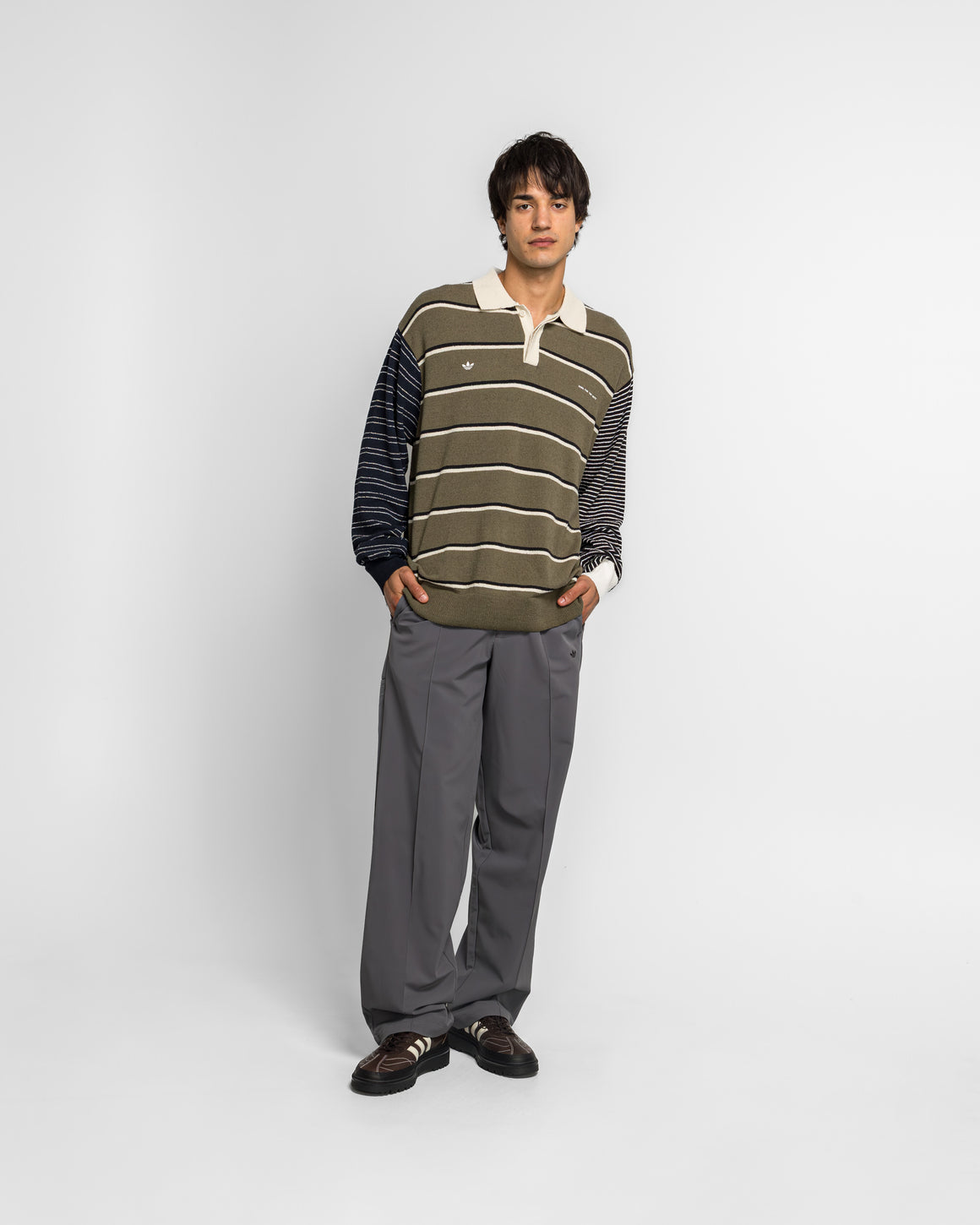 adidas - Adi007 Tee LS x SFTM - Olive Strata/Alumina - UP THERE