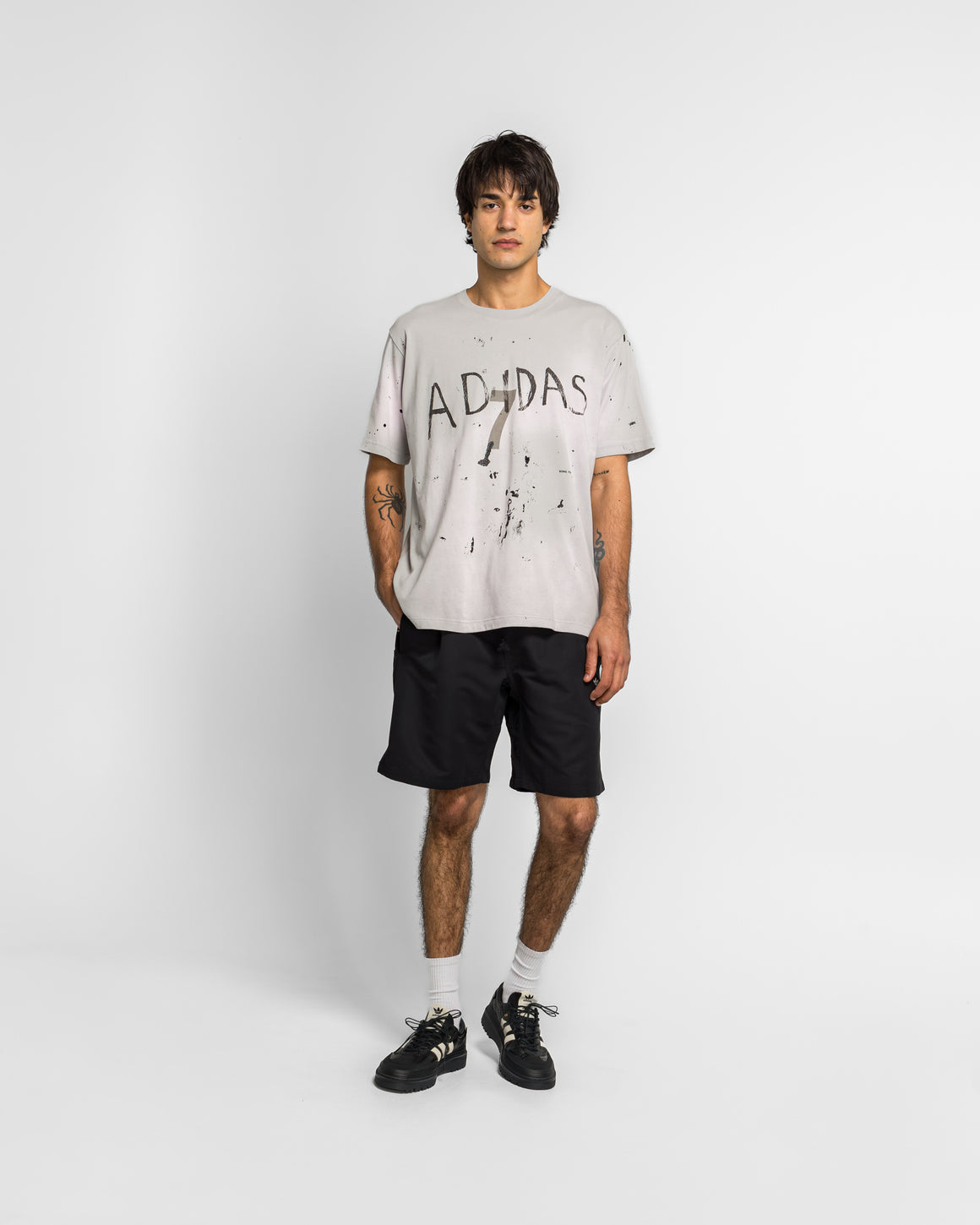 adidas - Adi007 Tee SS x SFTM - Grey Two - UP THERE