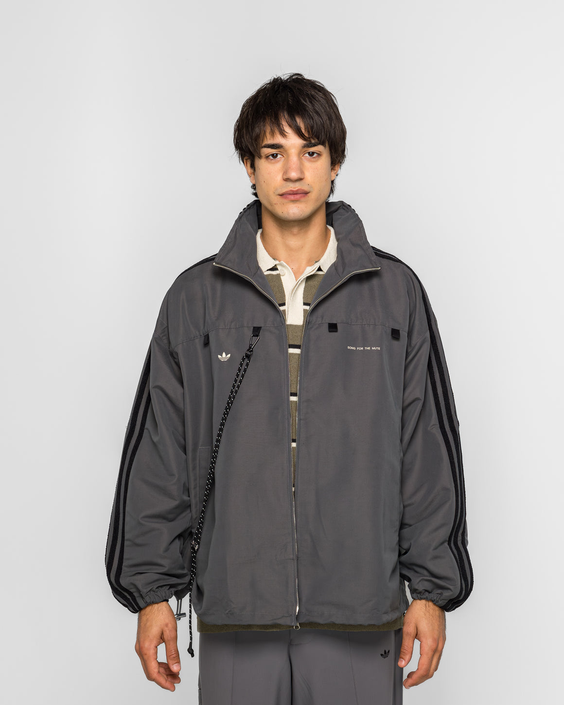 adidas - Adi007 Track Jacket x SFTM - Grey Six - UP THERE