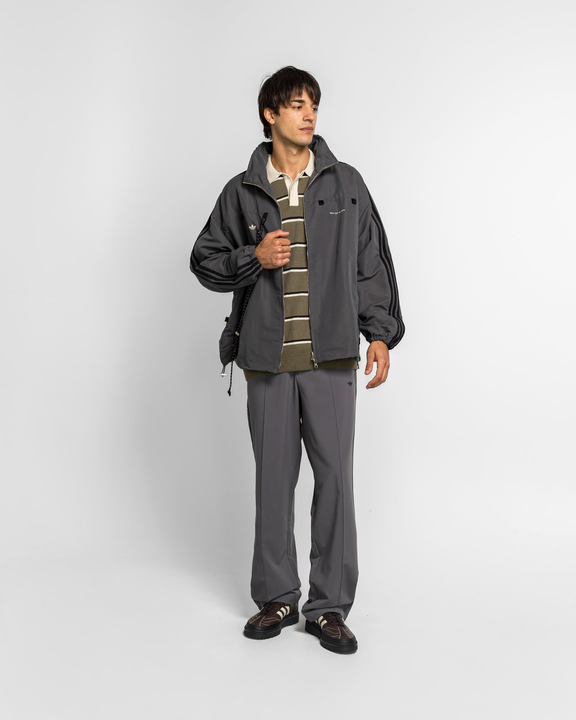 adidas - Adi007 Track Jacket x SFTM - Grey Six - UP THERE