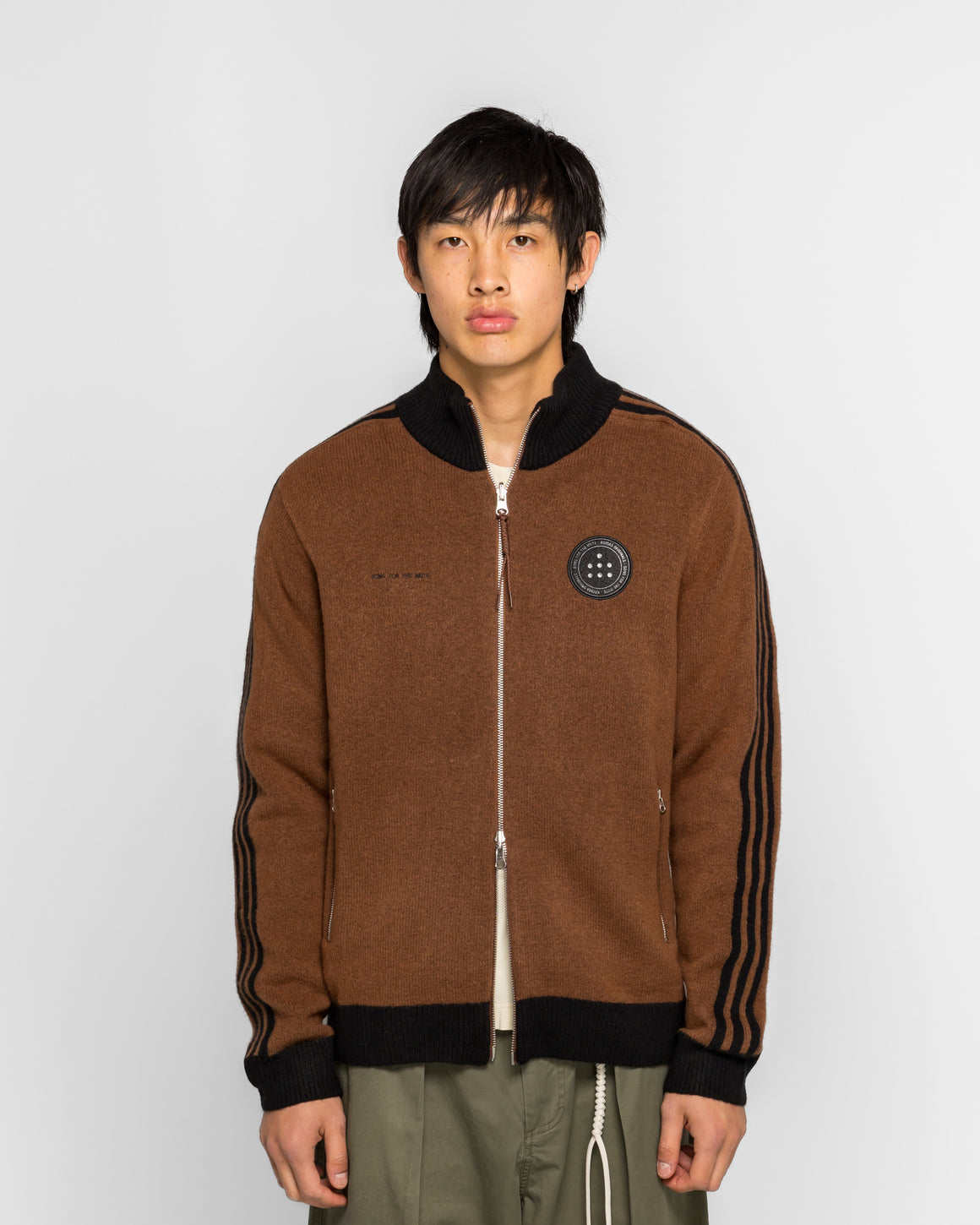 adidas - Adi008 Knit Jacket x SFTM - Preloved Brown - UP THERE