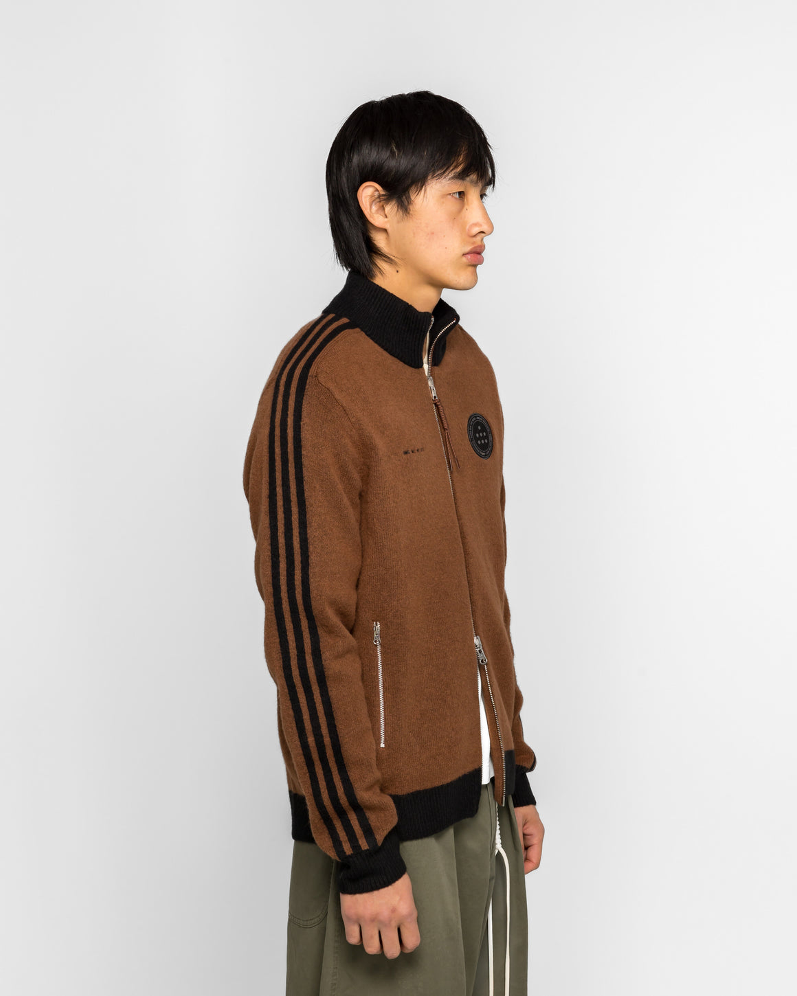 adidas - Adi008 Knit Jacket x SFTM - Preloved Brown - UP THERE