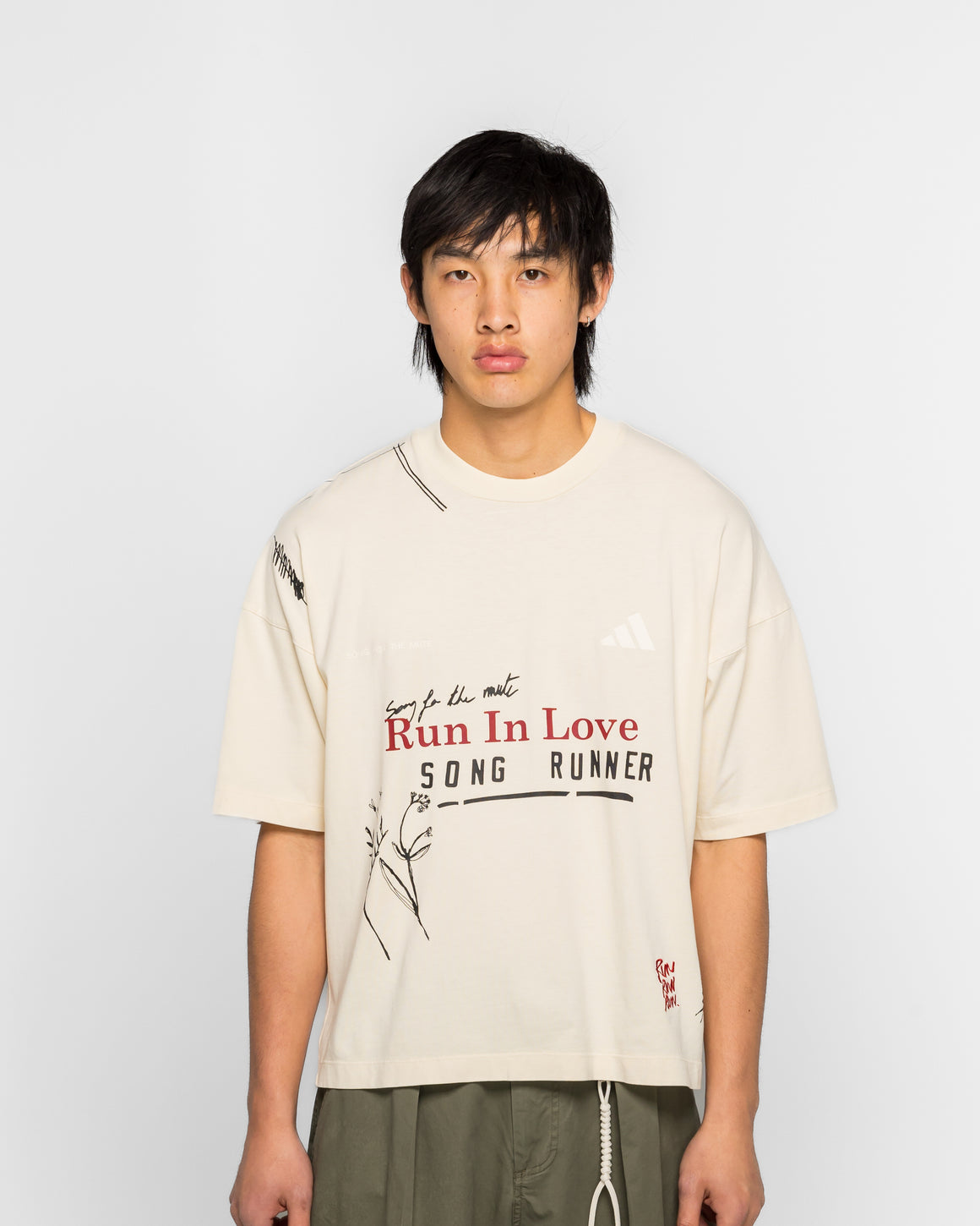 adidas - Tee x SFTM - Cream White - UP THERE