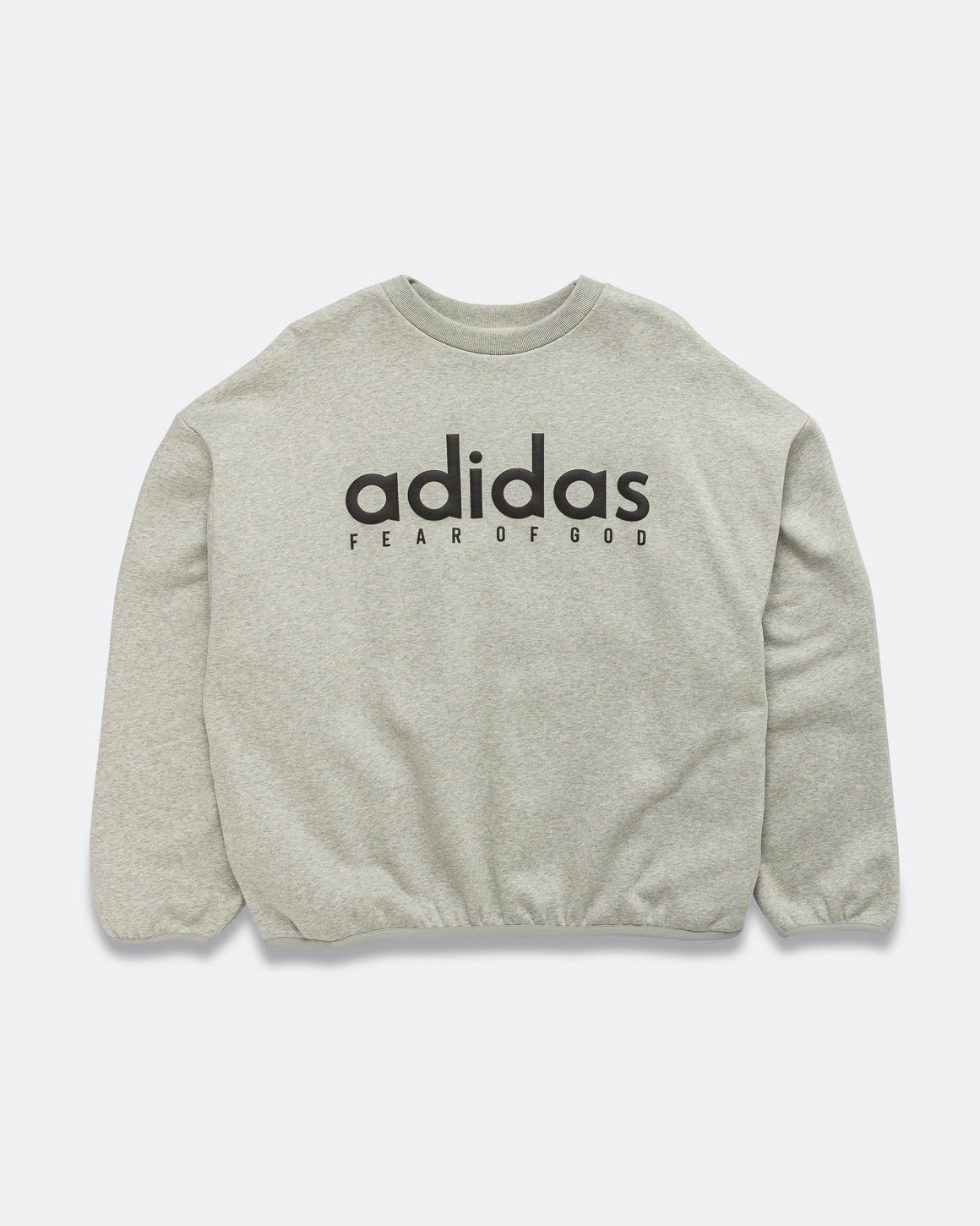 adidas - Athletics Heather Fleece Crewneck - Medium Grey Heather - UP THERE