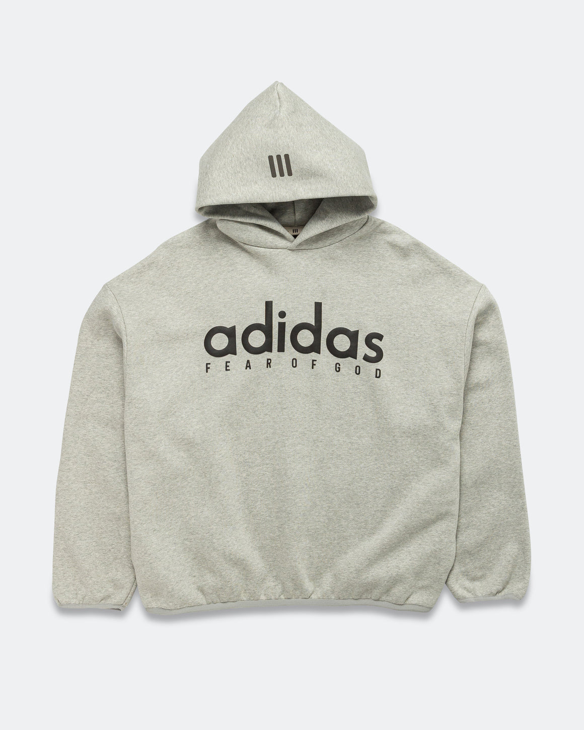 adidas - Athletics Heather Fleece Hoodie - Medium Grey Heather - UP THERE