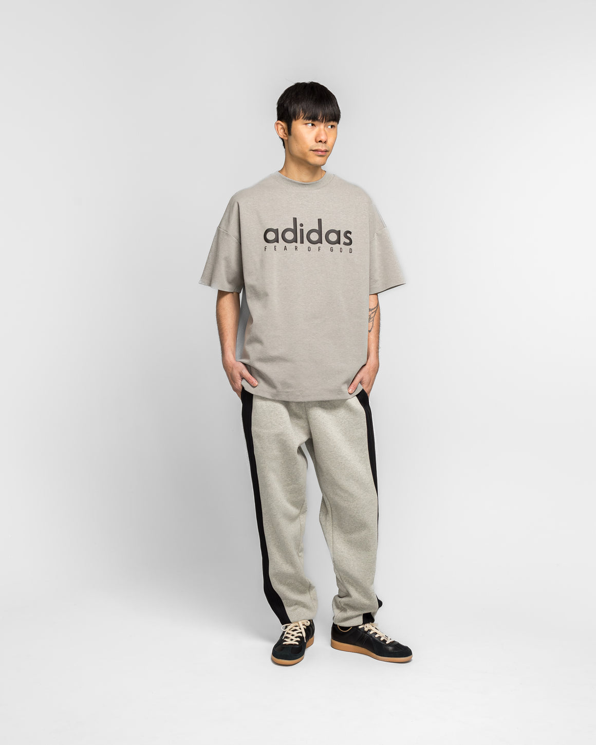 adidas - Athletics Heather Fleece Pant - Medium Grey Heather - UP THERE