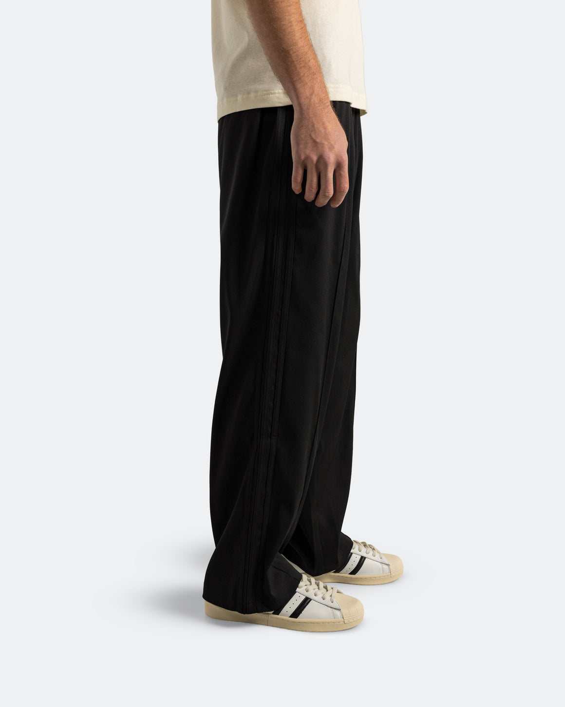 adidas - Baggy Track Pant - Black/Black - UP THERE
