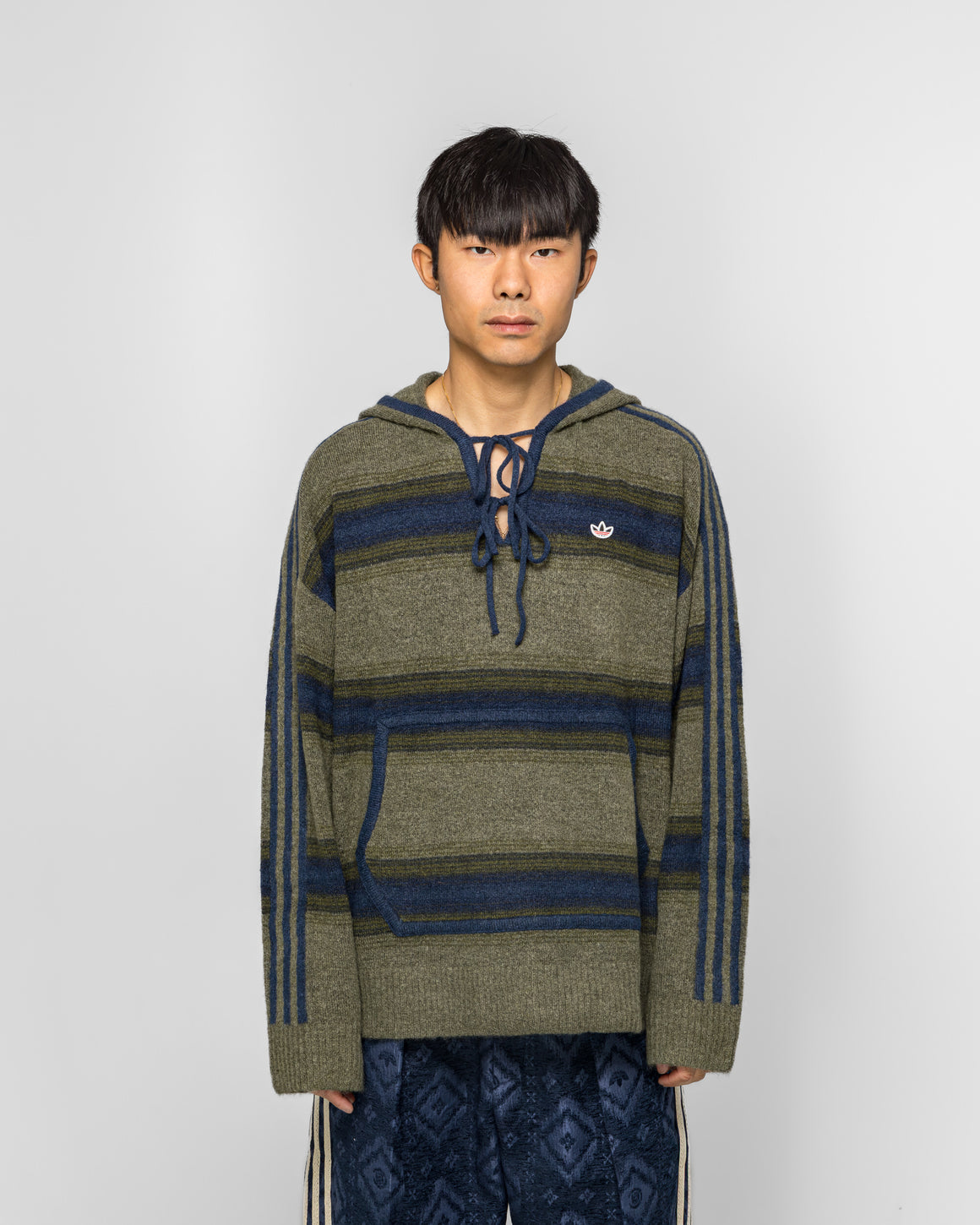 adidas - Baja Hoodie x CLOT by Edison Chen - Trace Khaki/Indigo - UP THERE