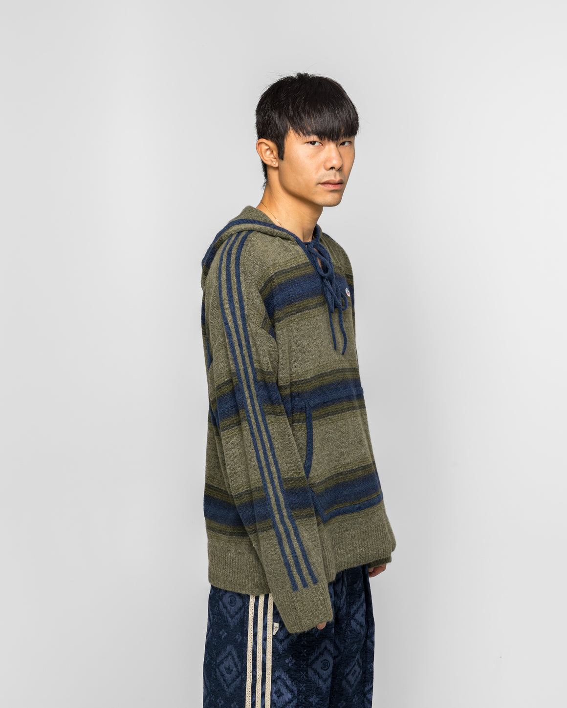 adidas - Baja Hoodie x CLOT by Edison Chen - Trace Khaki/Indigo - UP THERE