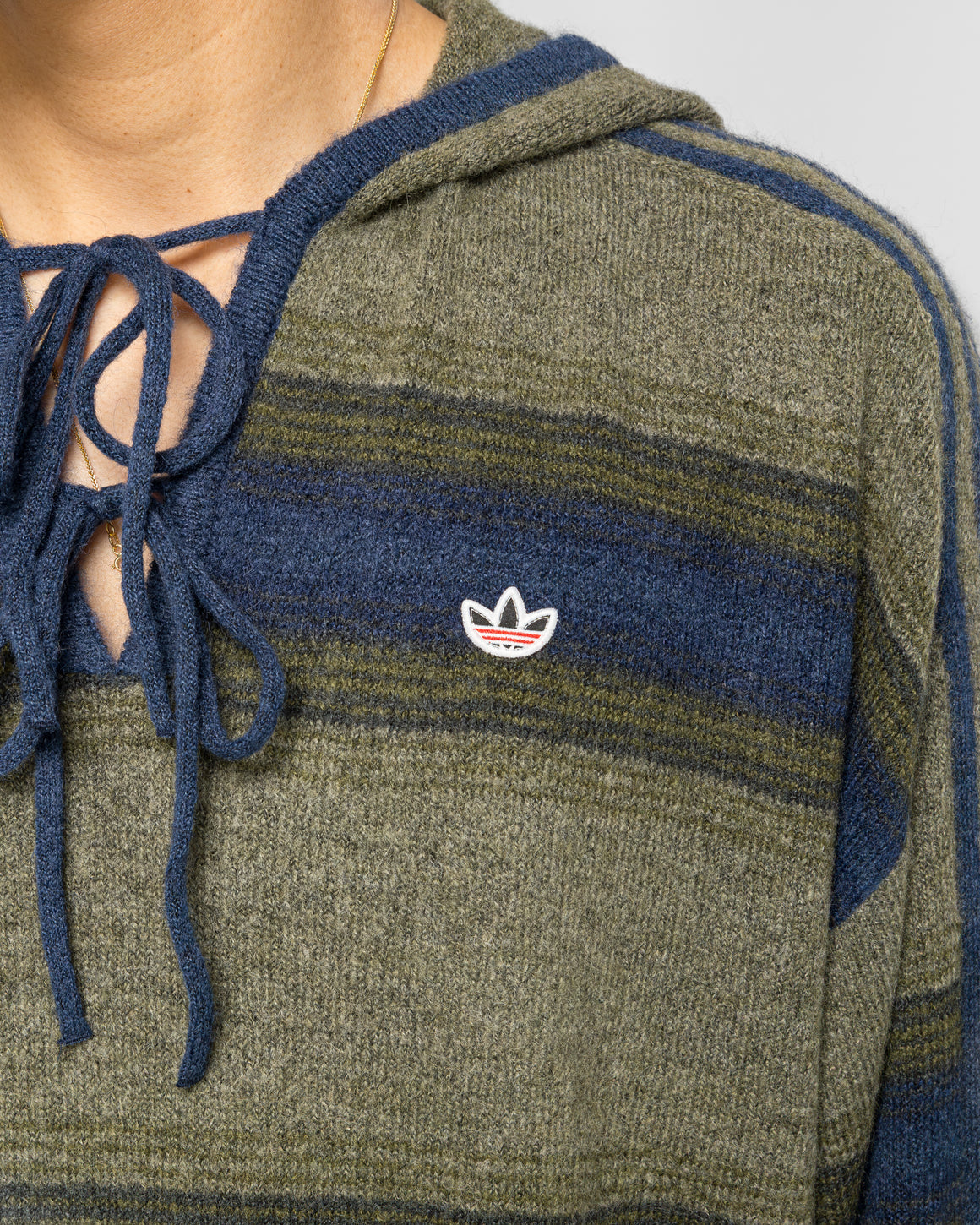 adidas - Baja Hoodie x CLOT by Edison Chen - Trace Khaki/Indigo - UP THERE