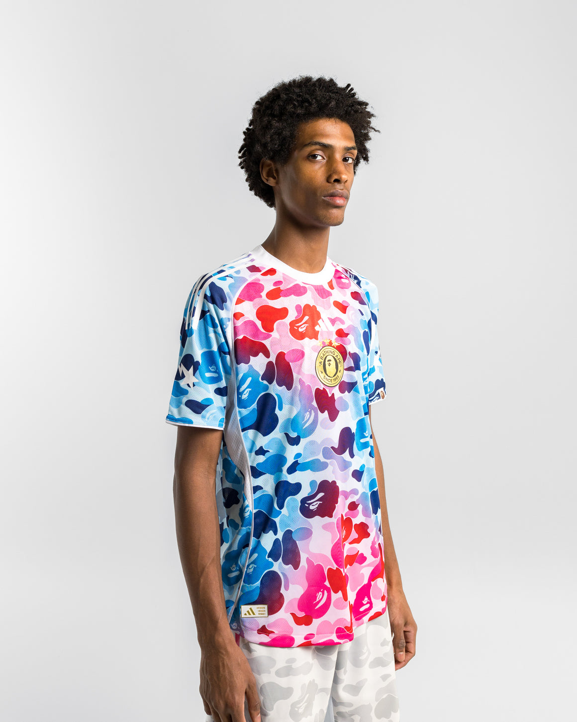 adidas - Football Jersey x BAPE - Blue ABC Camo | UP THERE