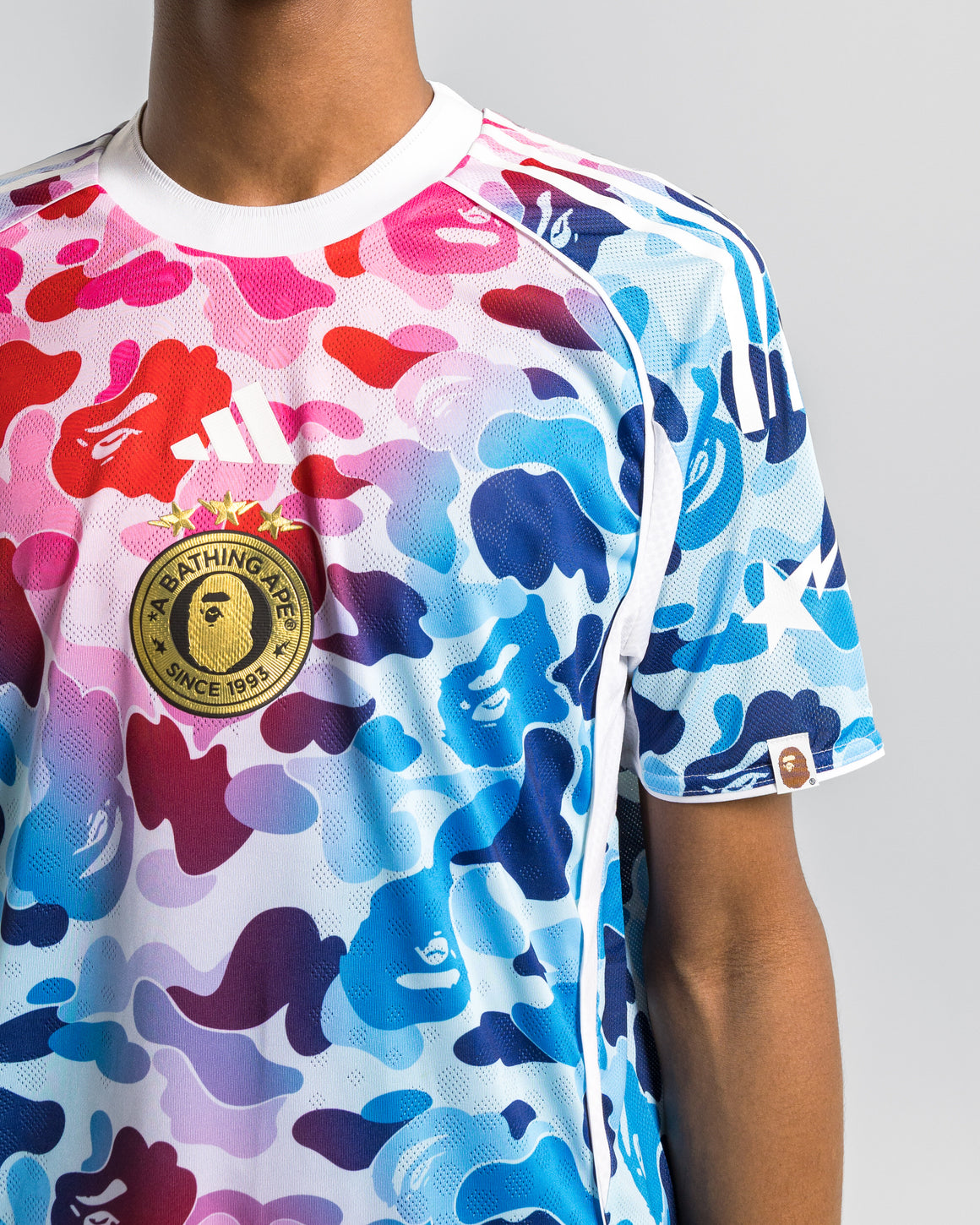 ウェア adidas x A BATHING APE BAPE FB Jersey BAPE x Adidas SB Jersey Green Men's - SS19 - US