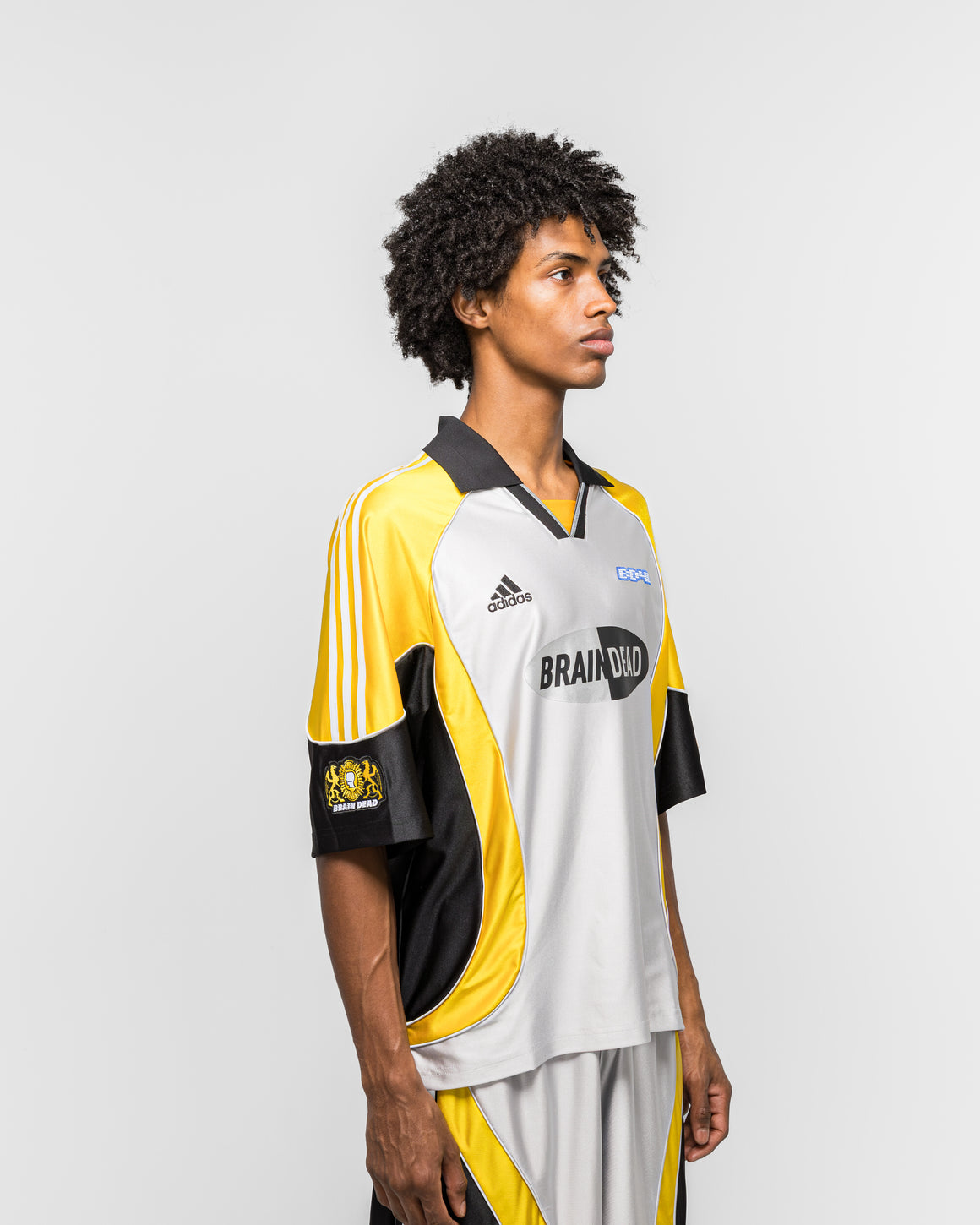 adidas - Football Jersey x Braindead - Silver Metallic - UP THERE