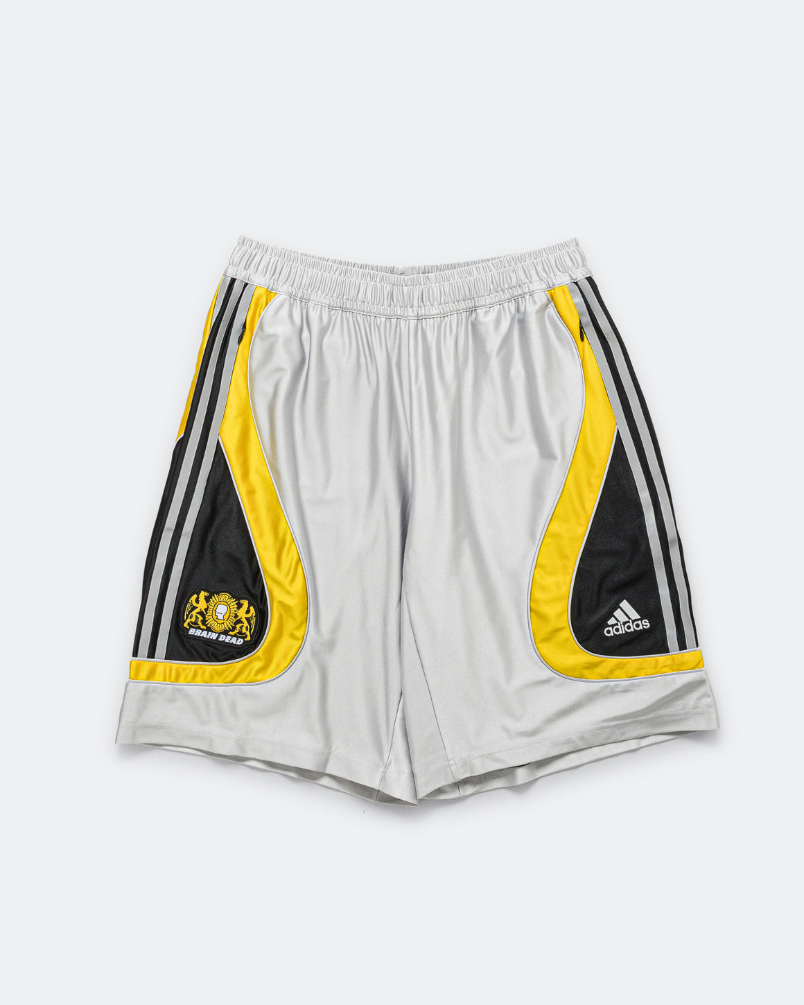 adidas - Football Short x Braindead - Silver Metallic - UP THERE