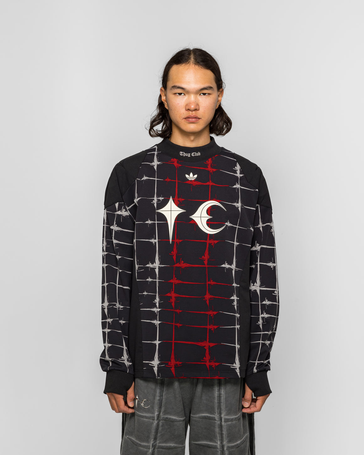 adidas - Goalie T LS x Thug Club - Black | UP THERE