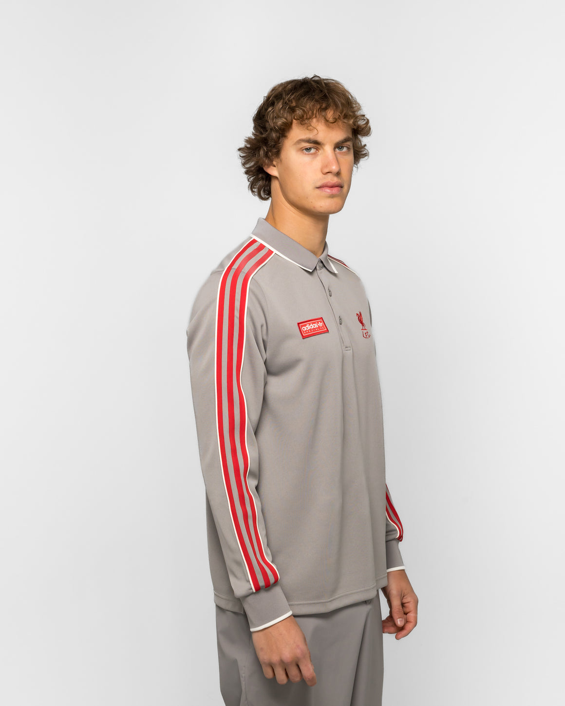 adidas - Liverpool FC Polo - Dove Grey - UP THERE