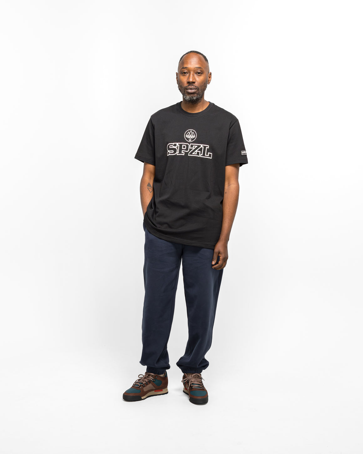 adidas - Logo SPZL Tee - Black - UP THERE