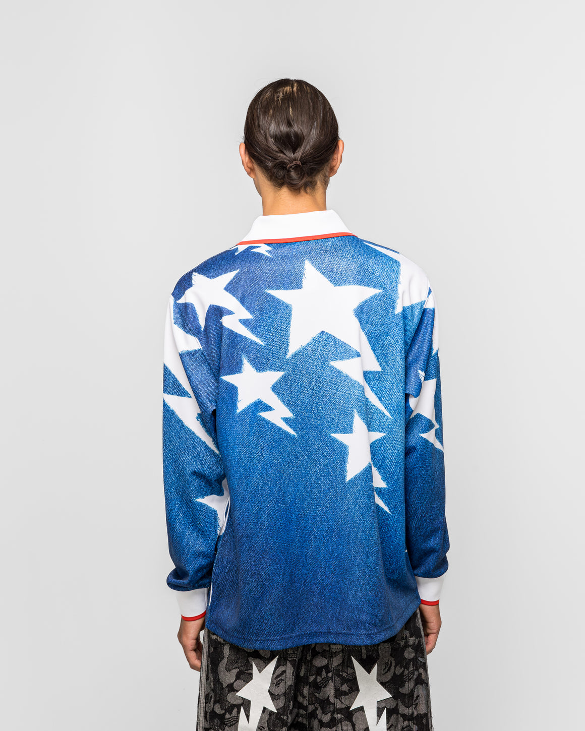 adidas - LSL Star Jersey x BAPE - Medium Blue Denim - UP THERE