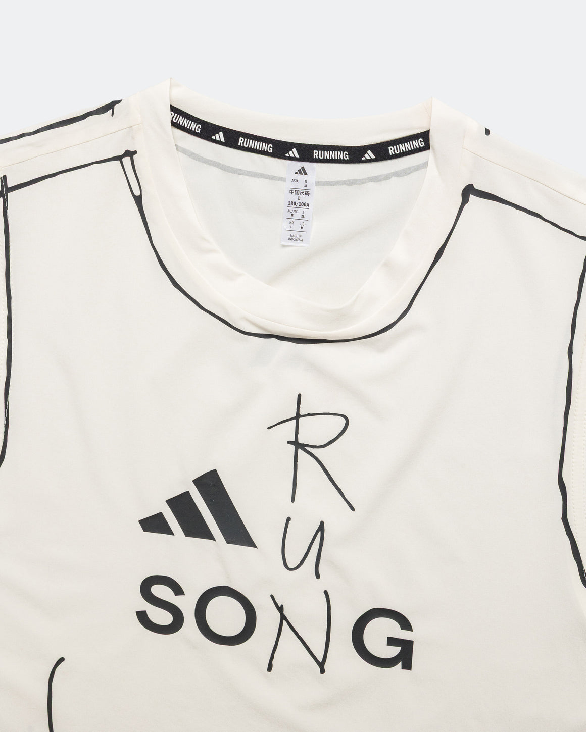 adidas - Running Tank x SFTM - Chalk White - UP THERE