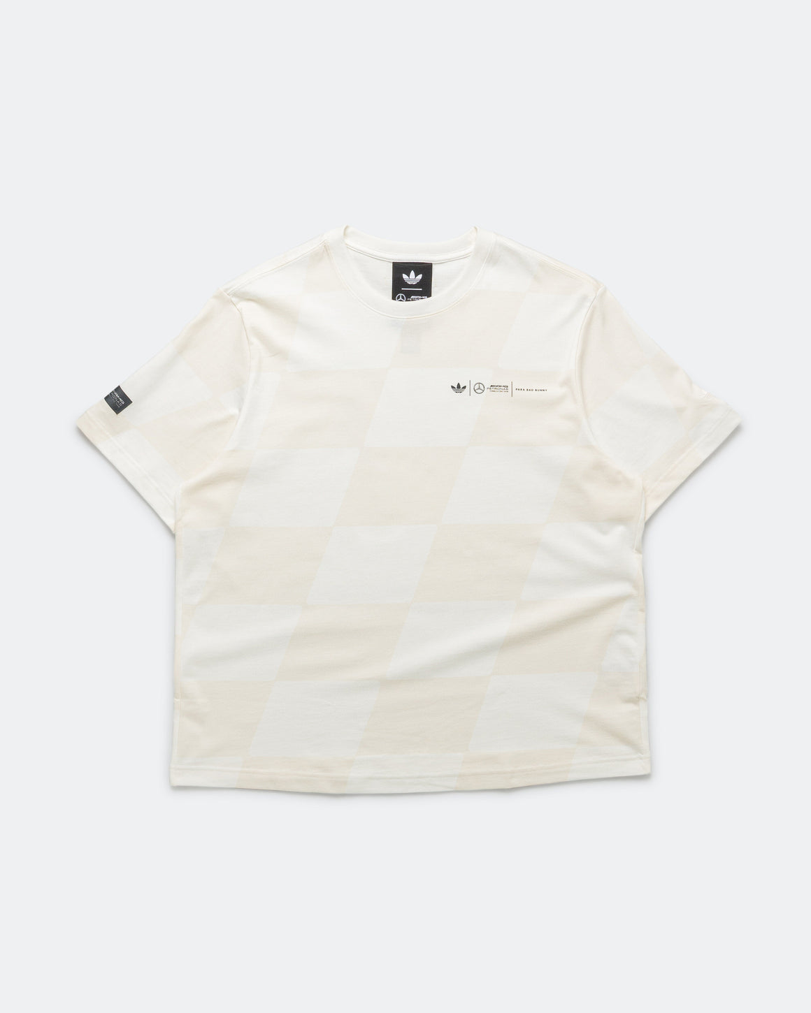 adidas - Mercedes x Bad Bunny Tee - Chalk White/Chalk White - UP THERE