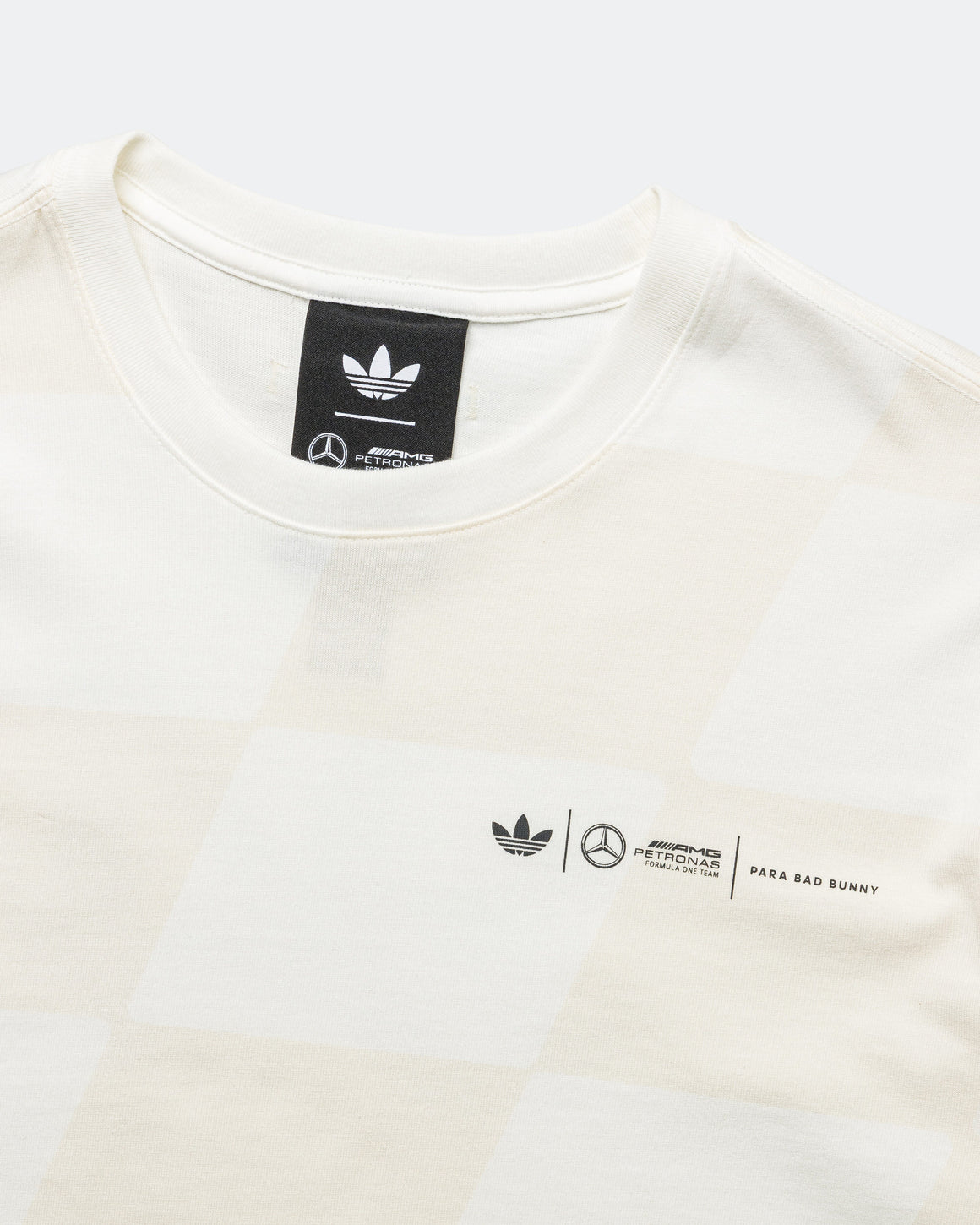 adidas - Mercedes x Bad Bunny Tee - Chalk White/Chalk White - UP THERE