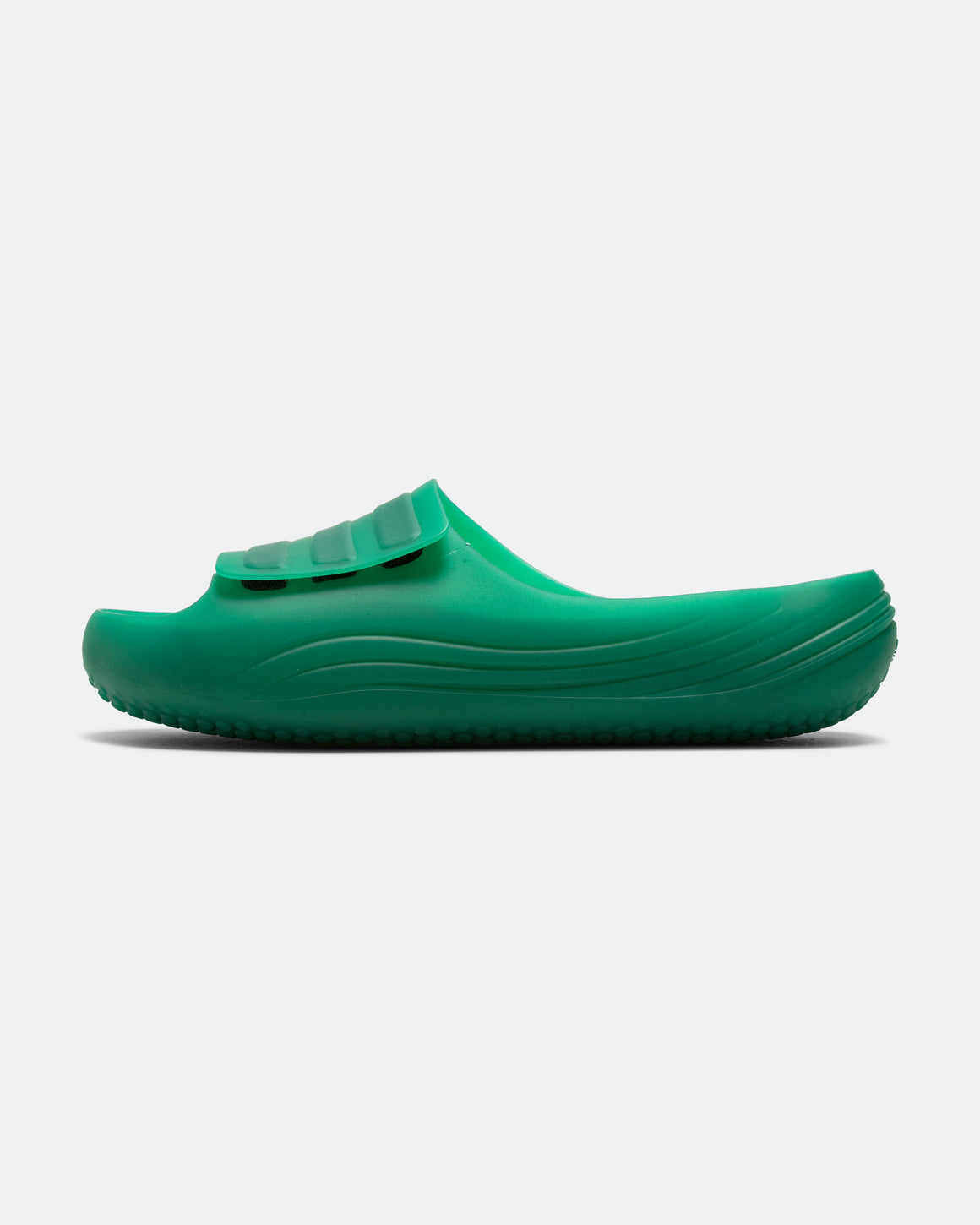adidas - Adislide - Core Black/Bold Green - UP THERE